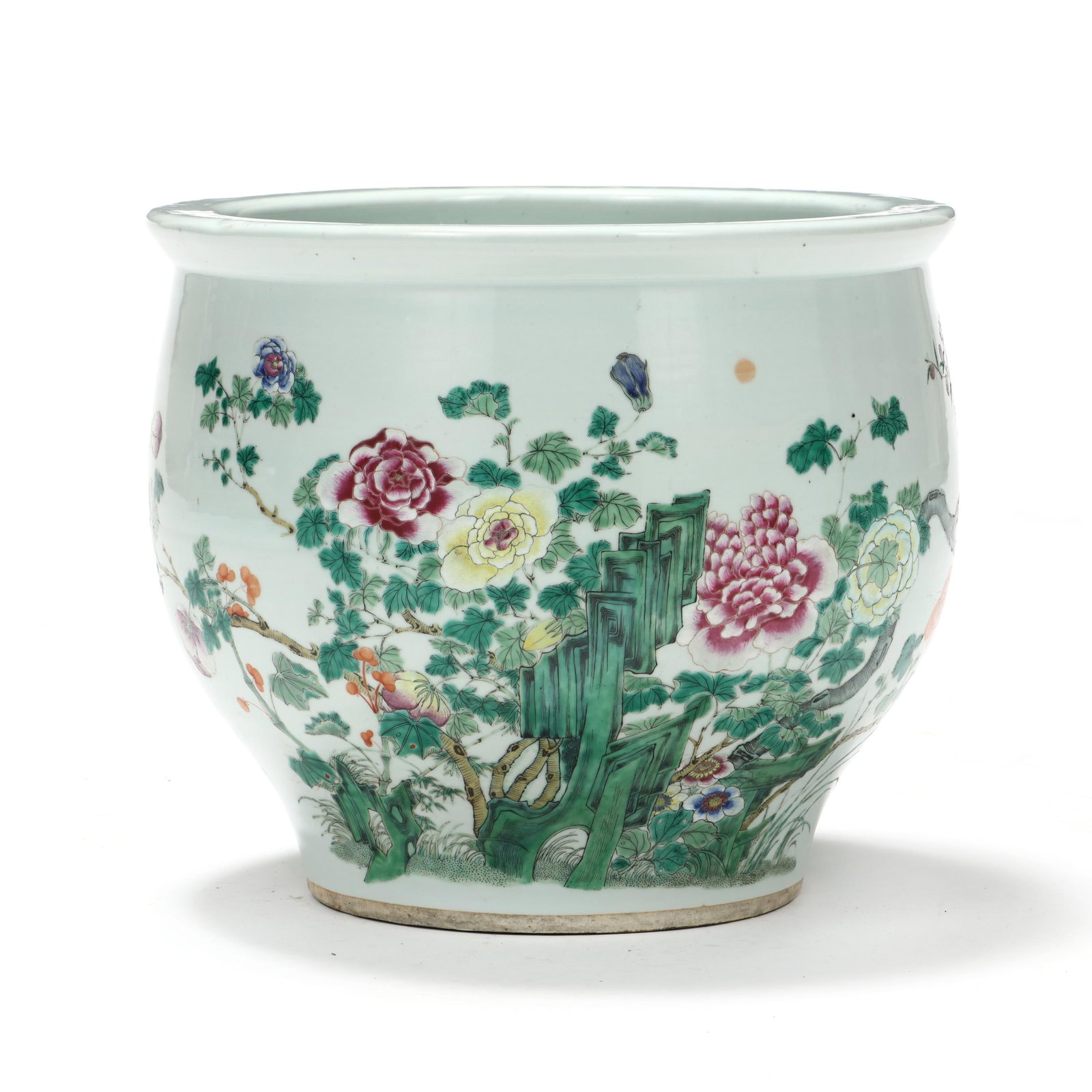 A Large Chinese Porcelain Famille Rose Jardiniere (1 of 9)