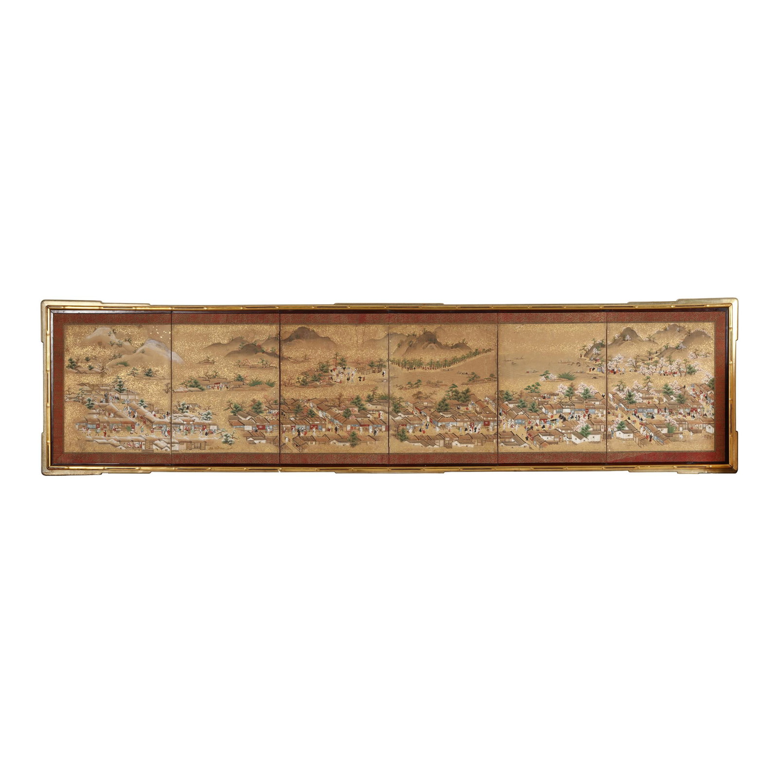 An Important Japanese Six Panel Double Sided Screen koshi byobu (1 of 15)