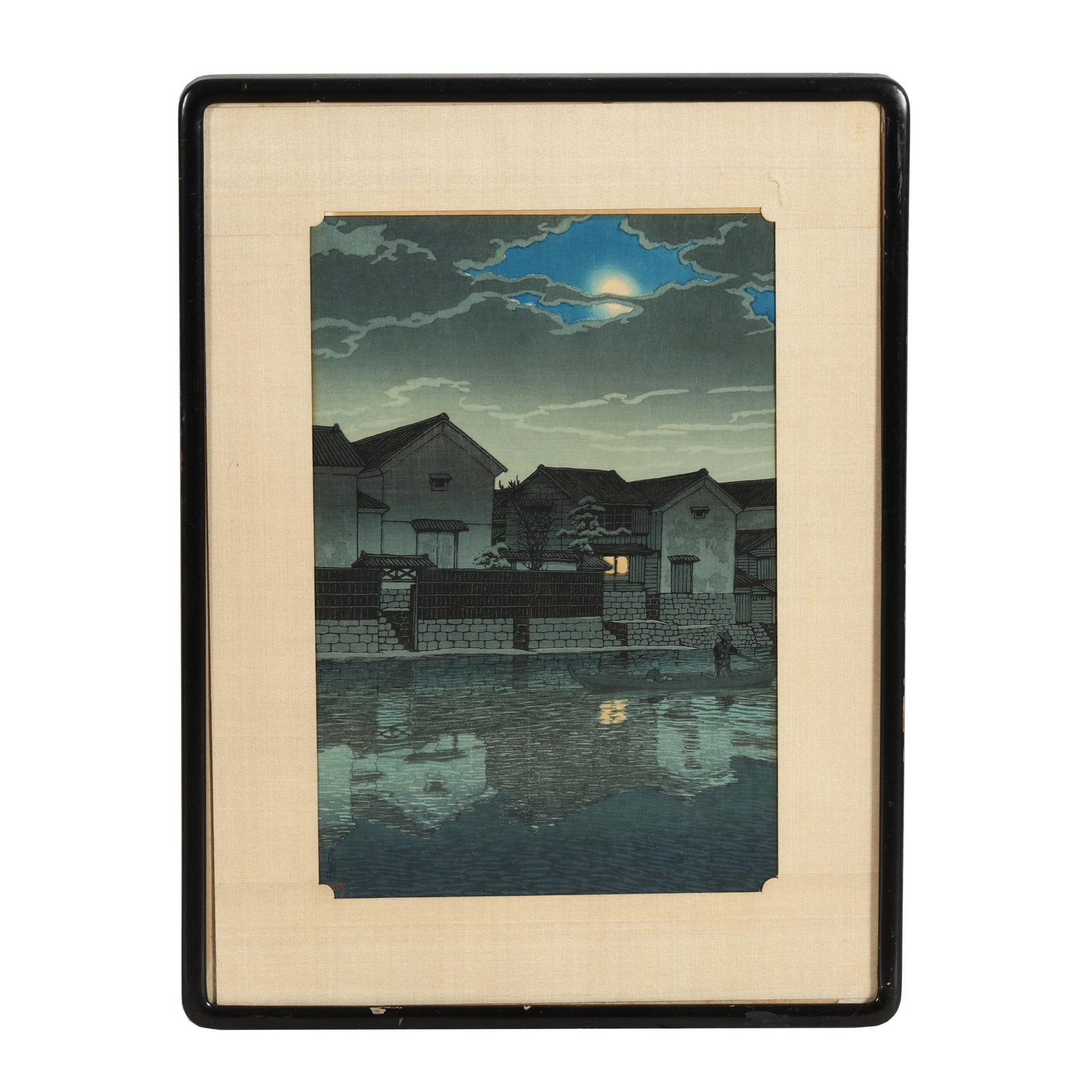 Kawase Hasui (Japanese, 1883-1957), Matsue in Izumo: Kawase Hasui (Japanese, 1883-1957), Matsue in Izumo Dated Taisho 13 (1924), ink and colors on paper, woodblock print, signed Hasui together with a red artist seal Kawase to lower left corner of print,