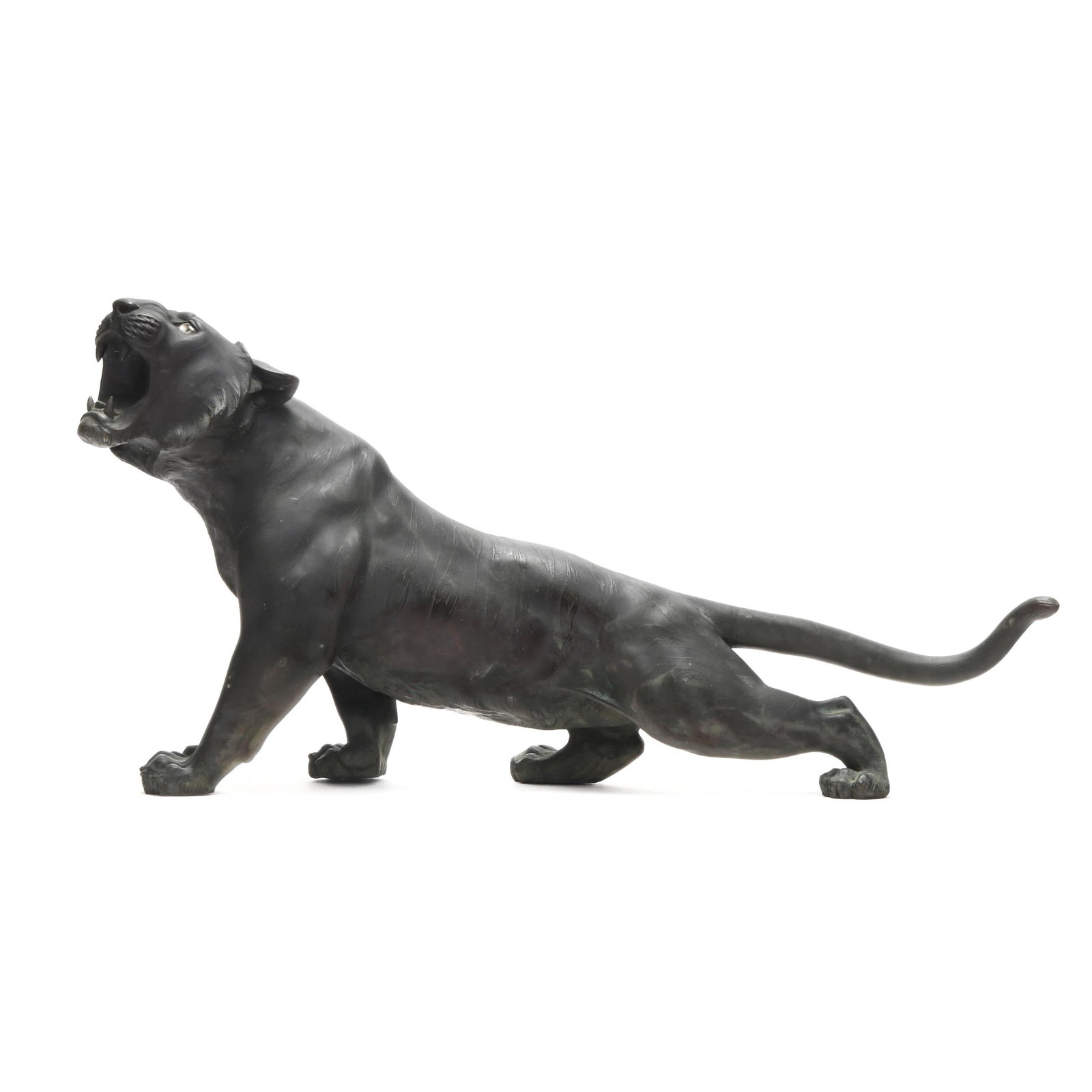 A Large Japanese Bronze Tiger Okimono (1 of 8)