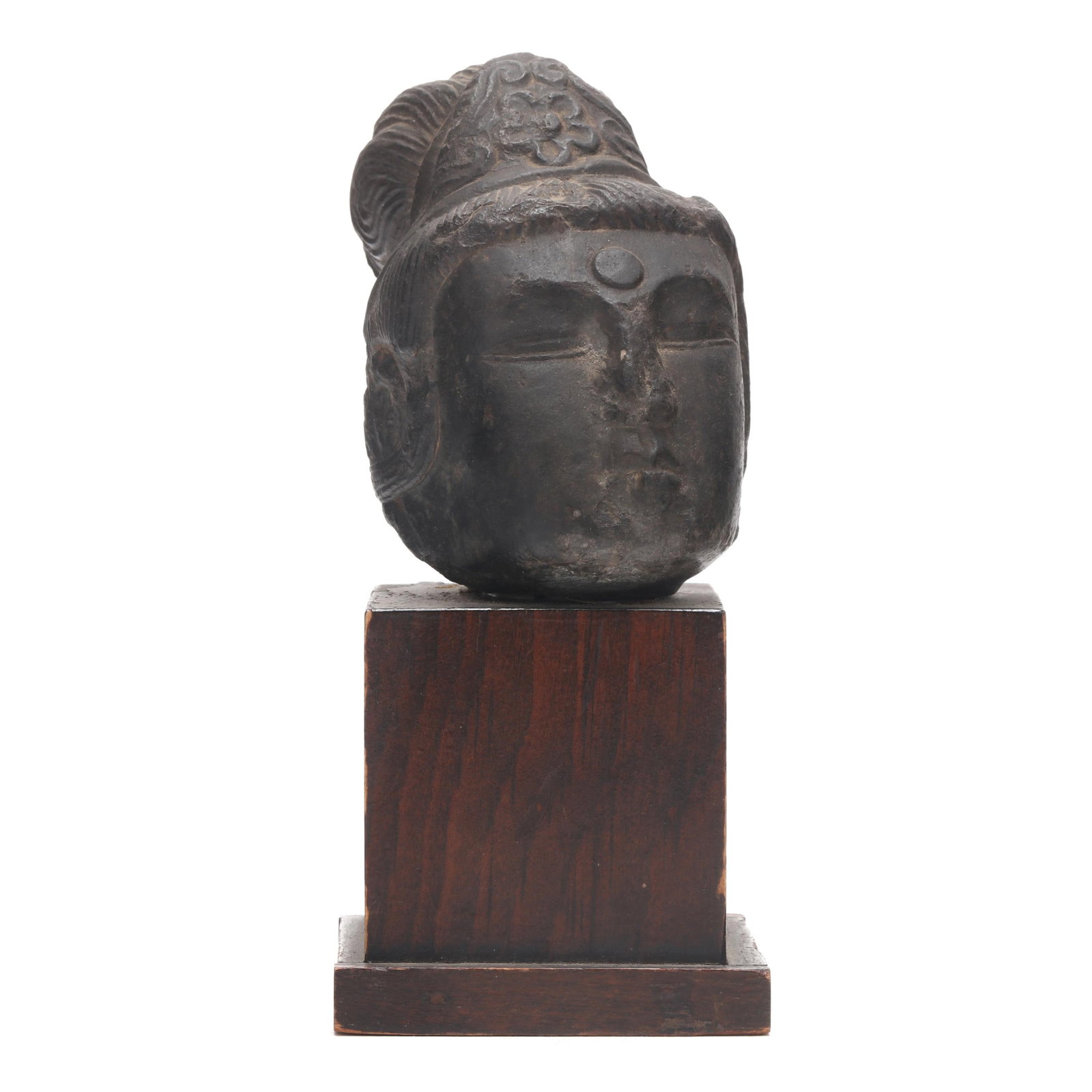 An East Asian Small Carved Stone Head of the Bodhisattva Avalokitesvara (1 of 8)