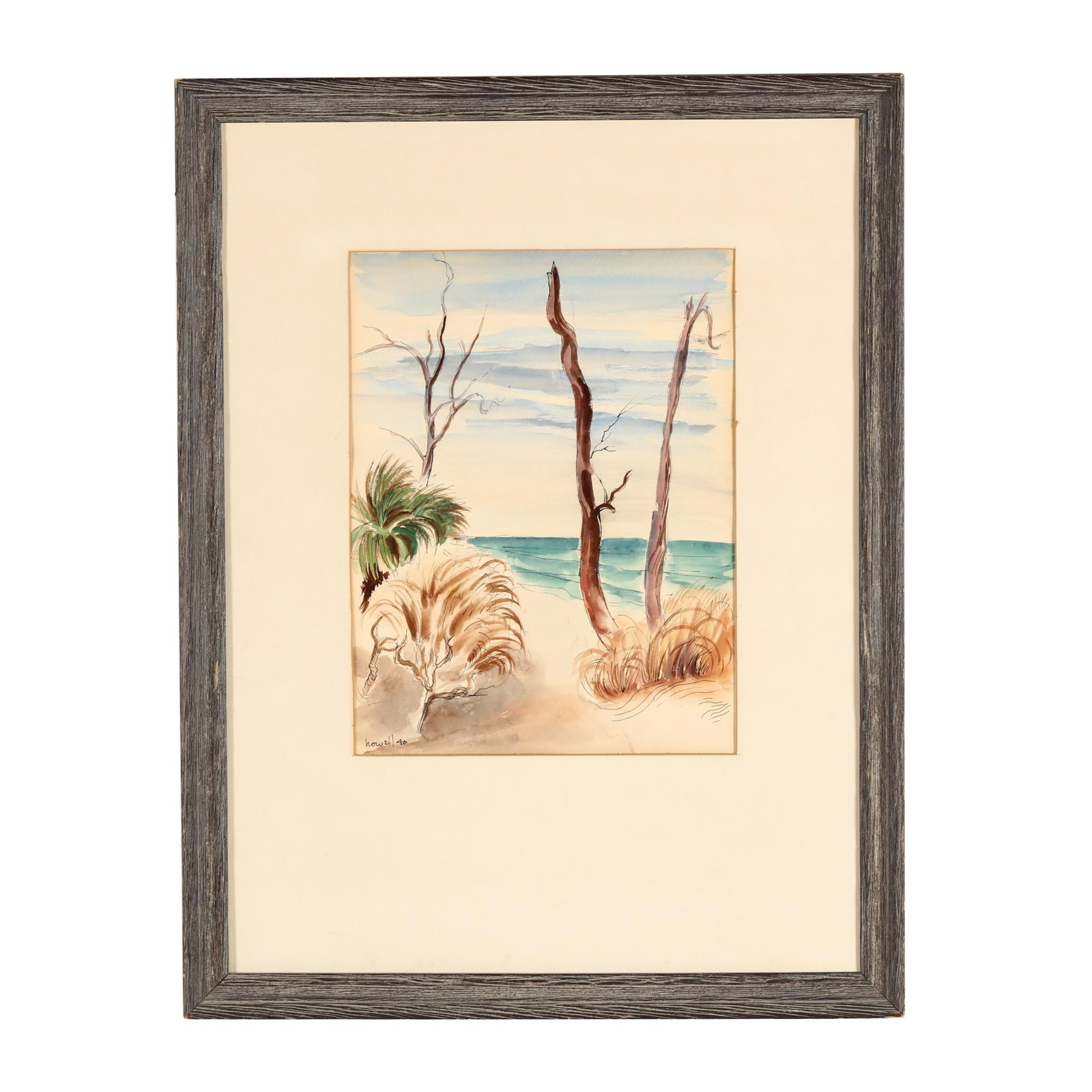 Claude Howell (NC, 1915-1997), Ocean View from the Dunes (1 of 7)