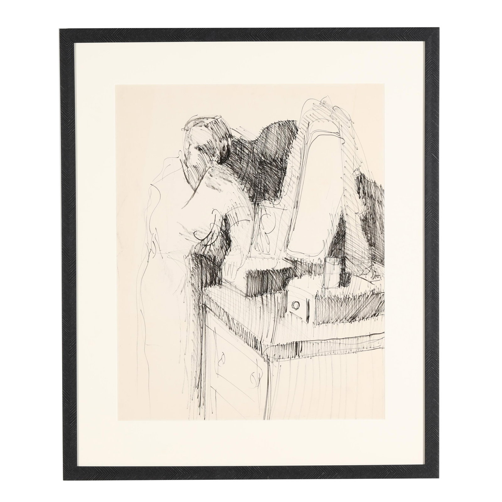 Maud Gatewood (NC, 1934-2004), Maud's Mother with Thomas Day Dresser in Yanceyville (1 of 5)