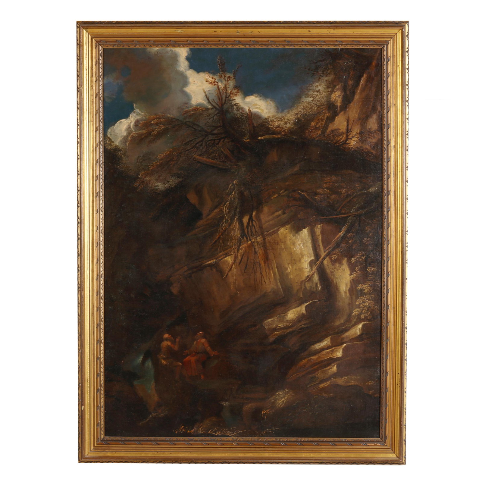After Salvator Rosa (Italian, 1615-1673), Landscape with Saint Anthony Abbot and Saint Paul the (1 of 6)