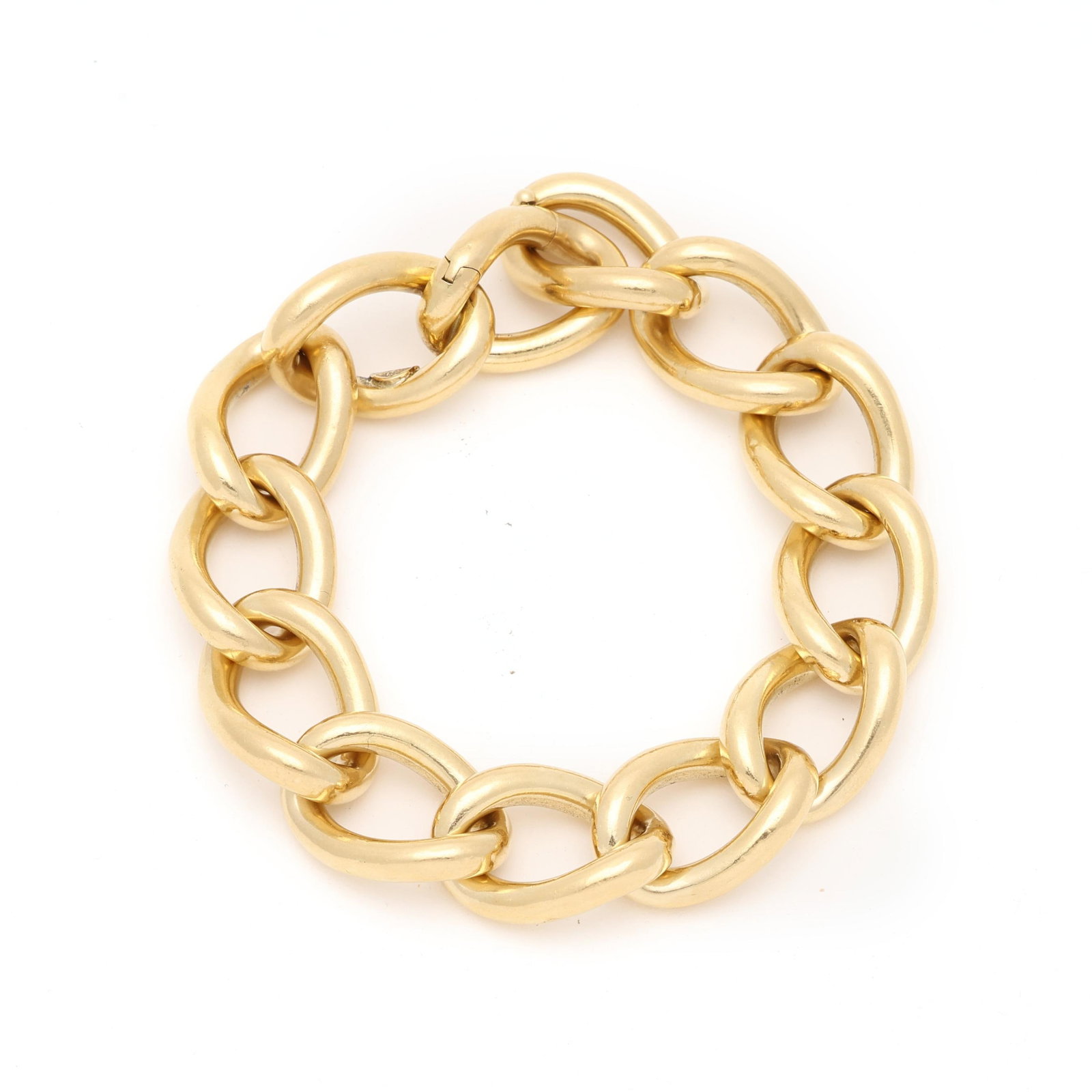 Gold Oval Link Bracelet, Annaratone & Magyary (1 of 6)