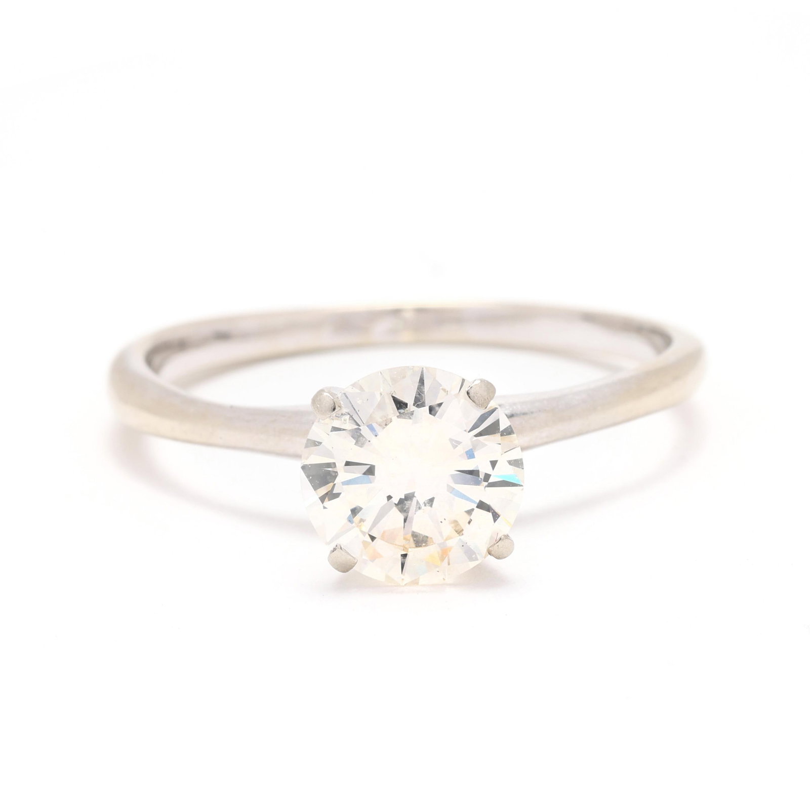 White Gold and 1.69 Carat Diamond Ring: White Gold and 1.69 Carat Diamond Ring