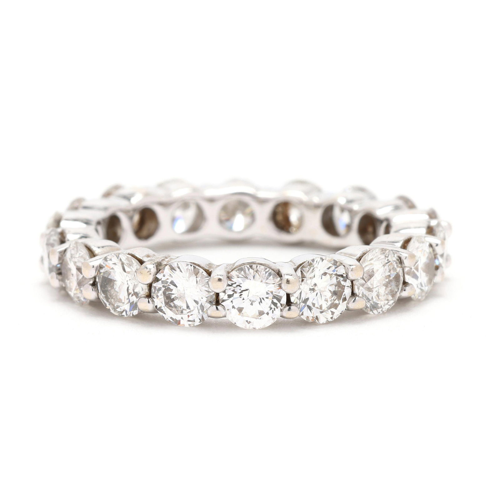 White Gold and Diamond Eternity Band: White Gold and Diamond Eternity Band