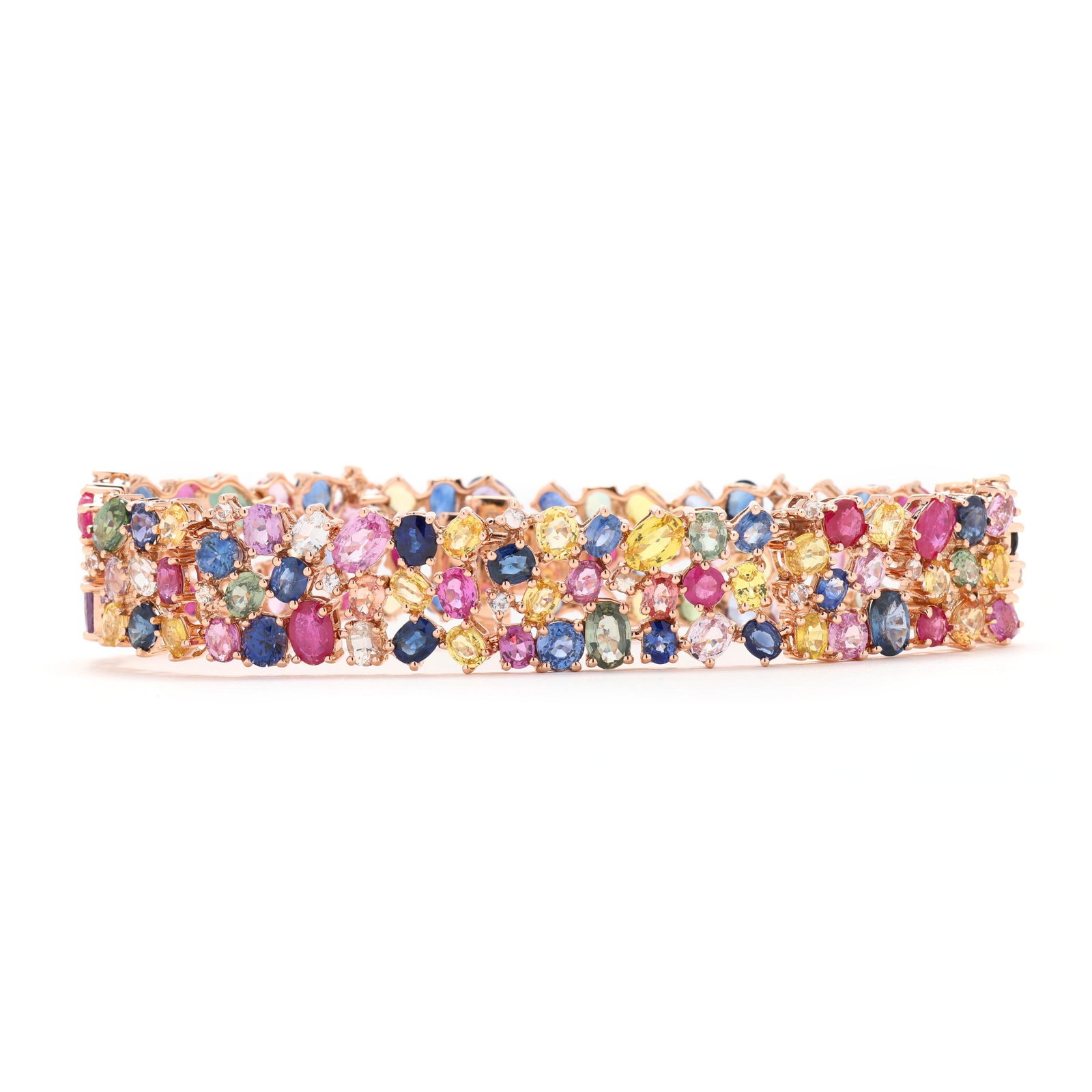 Rose Gold and Multi-Color Gem-Set Bracelet, Ben Kho (1 of 8)