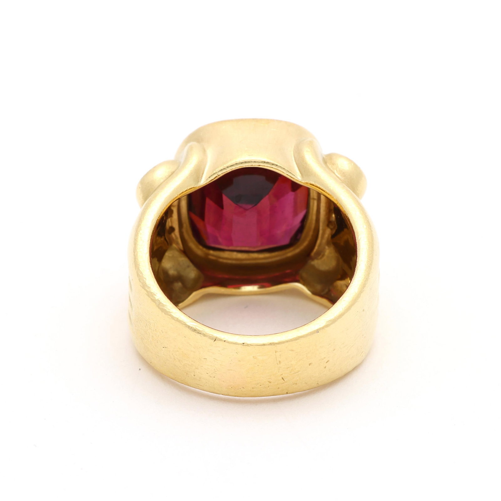 Gold, Rhodolite Garnet, and Diamond Ring - 3