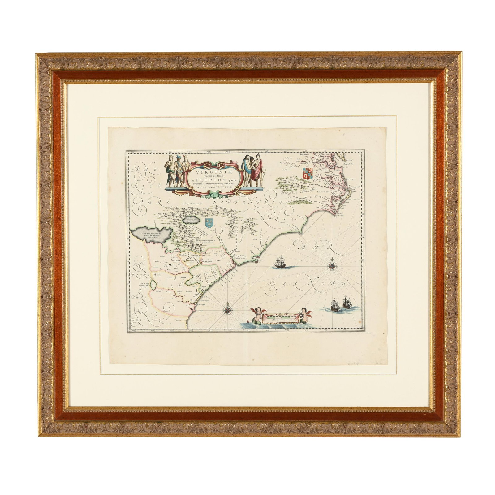 Blaeu’s Important Early Map of the American Southeast (1 of 13)