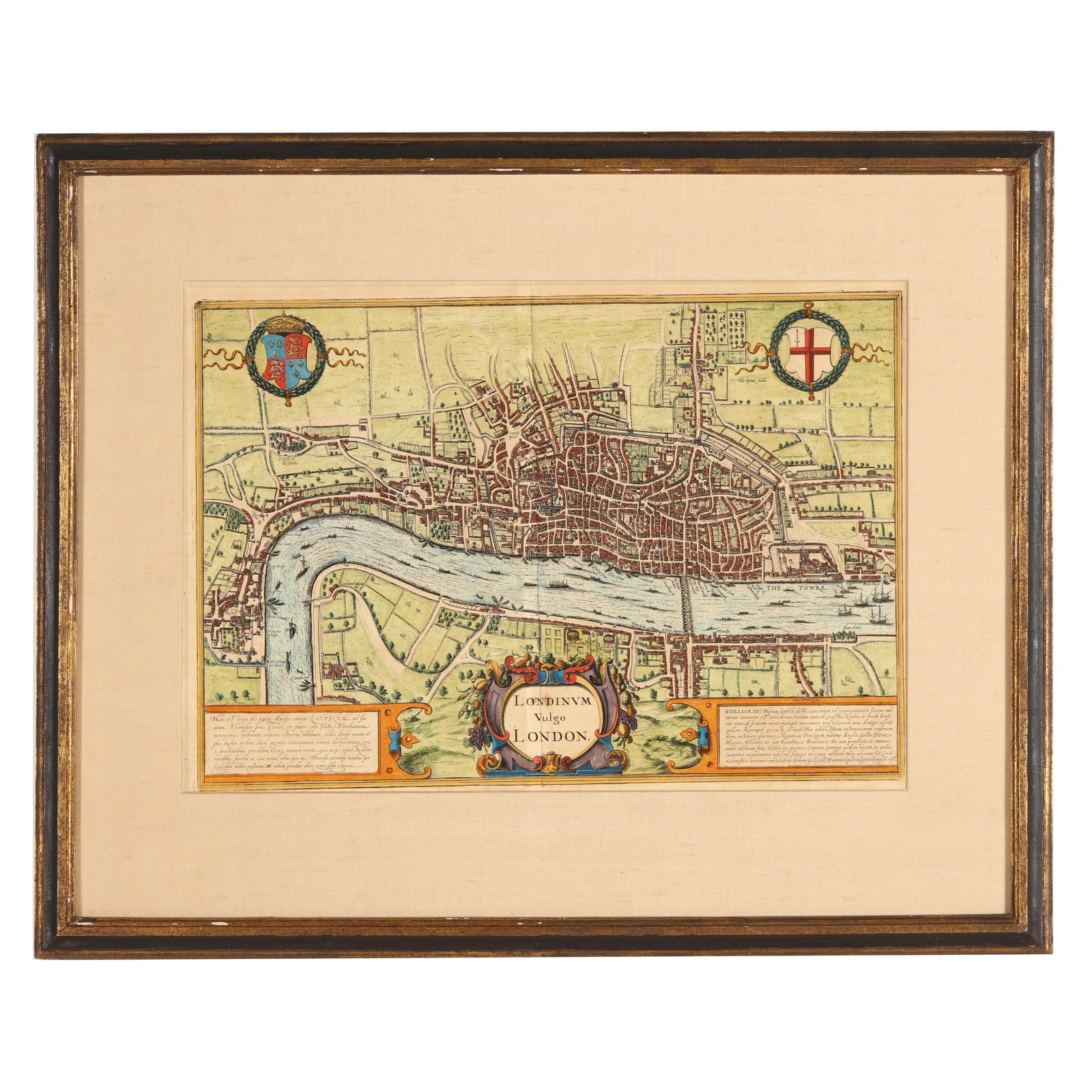 The Scarce Jansson Edition of a Remarkable Early View of London (1 of 10)
