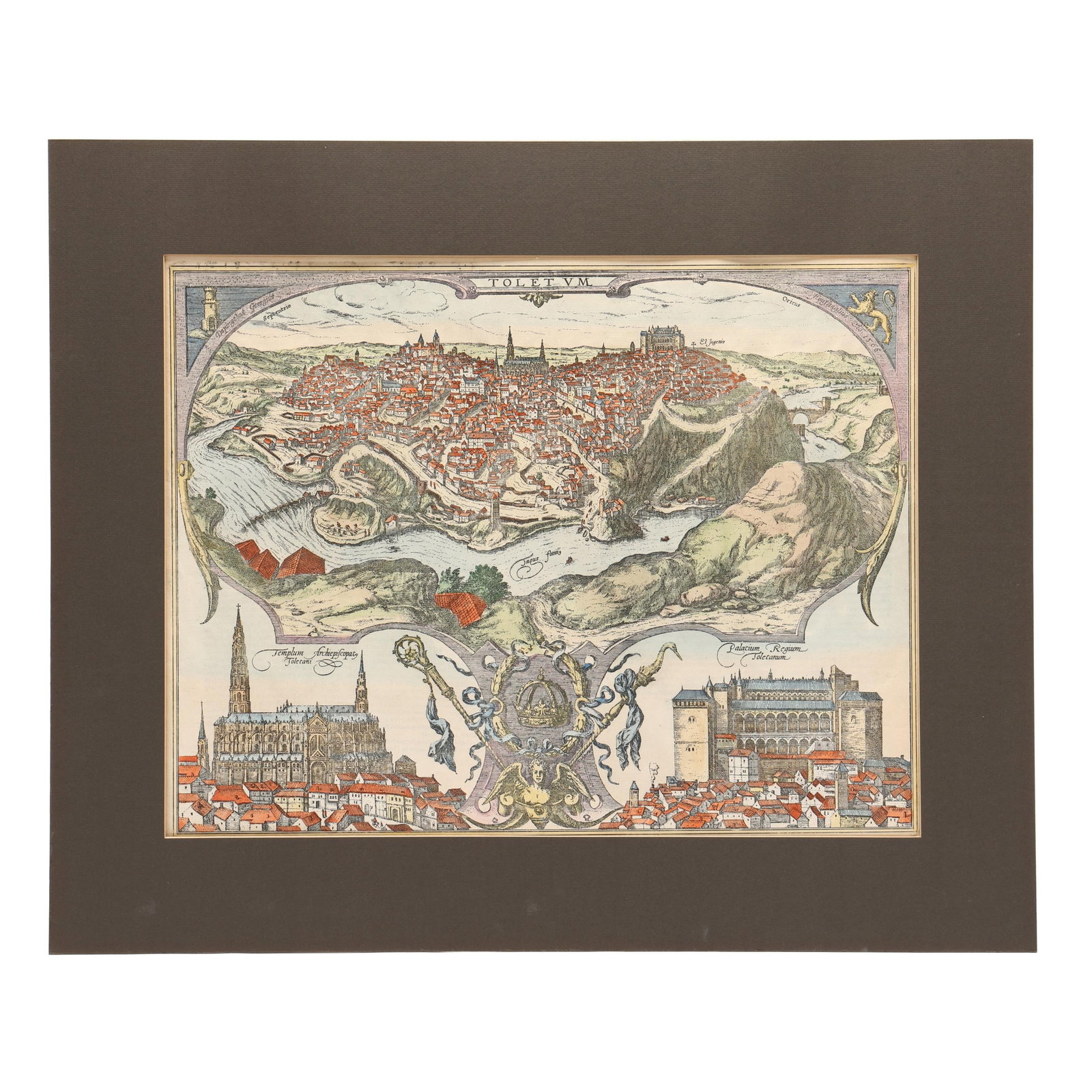 17th-Century Bird's Eye View of Toledo, Spain (1 of 11)