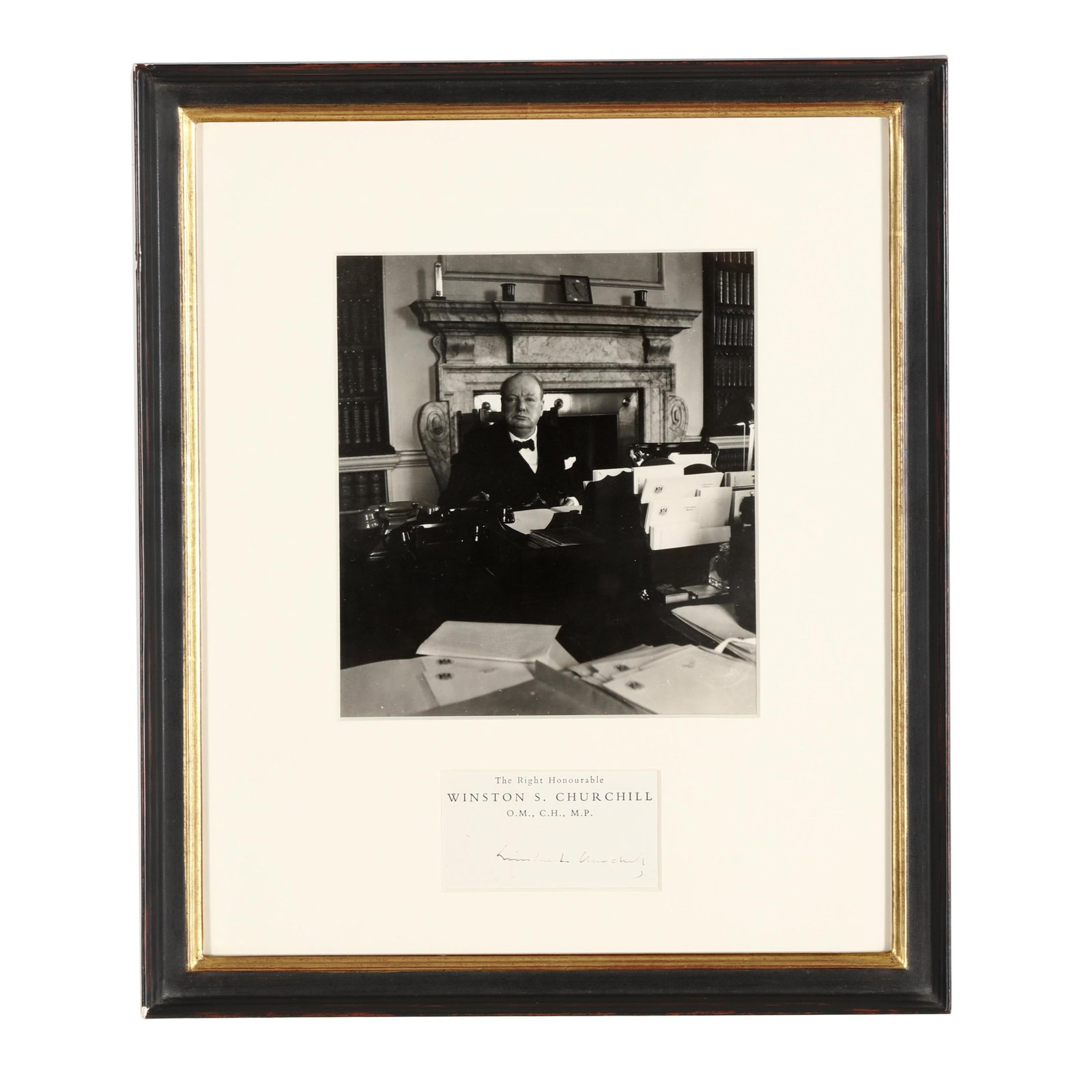 Wartime Photograph of Sir Winston Churchill, With Signature (1 of 6)