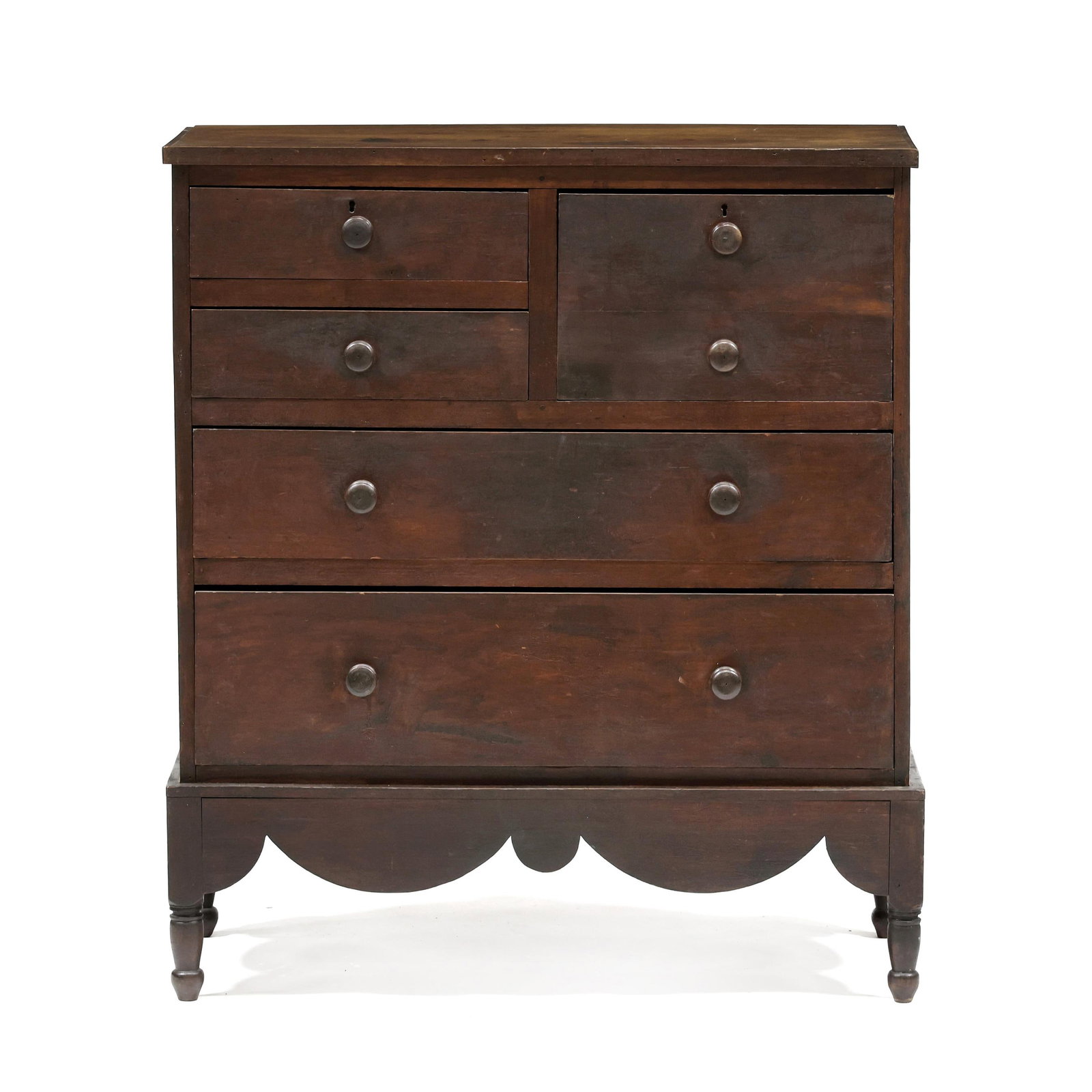 North Carolina Late Federal Walnut Chest on Frame (1 of 13)