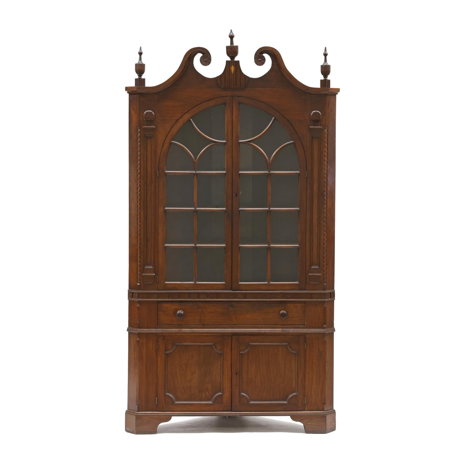 Custom North Carolina Walnut Corner Cupboard (1 of 14)