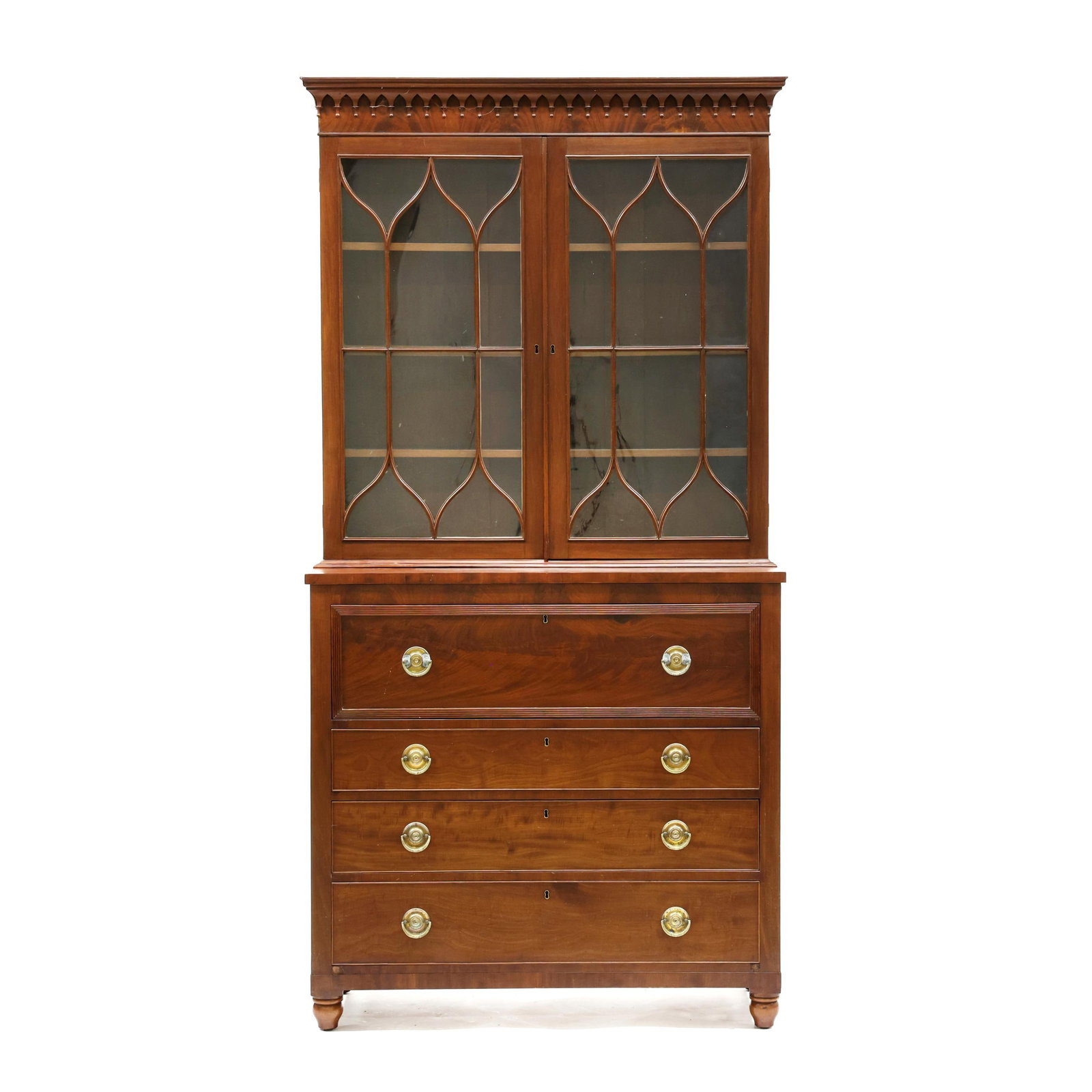 Mid-Atlantic Federal Mahogany Desk and Bookcase (1 of 20)