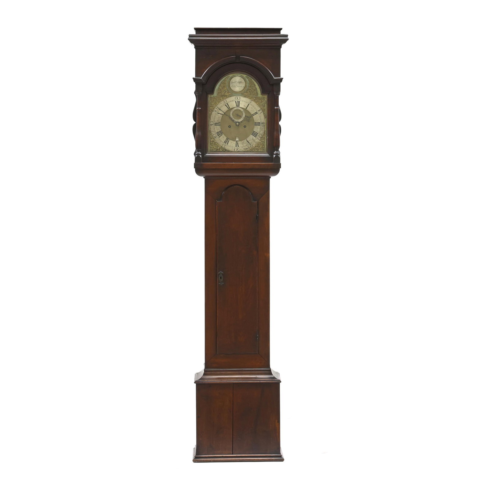 18th-Century Pennsylvania Walnut Tall Case Clock, Signed Isaac Thomas, Willistown (1 of 20)