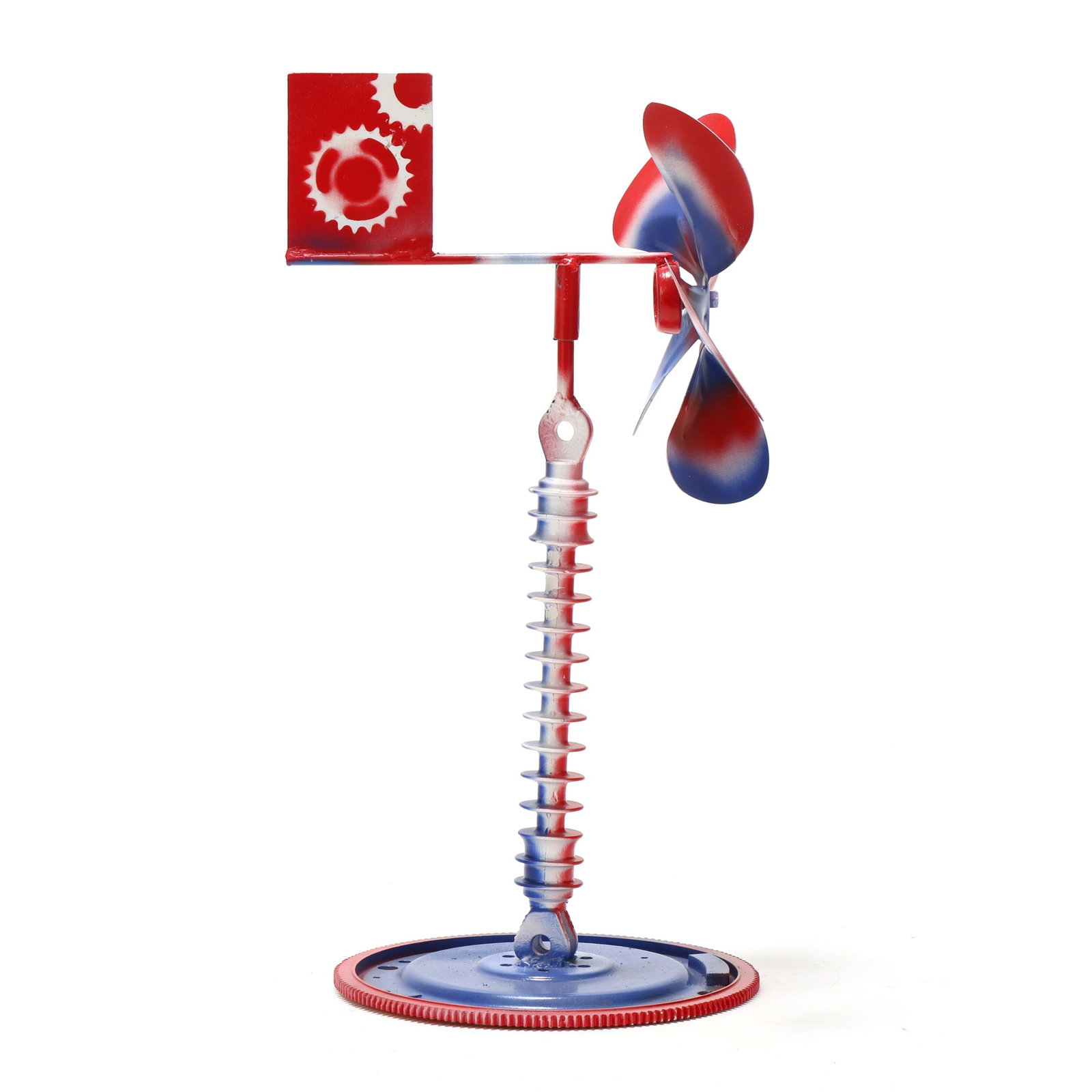 Vollis Simpson (NC, 1919-2013), Red, White, and Blue Kinetic Folk Art Whirligig (1 of 5)