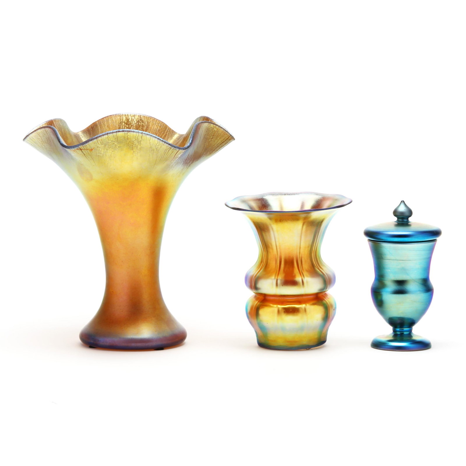 Steuben, Three Pieces of Aurene Glass (1 of 11)