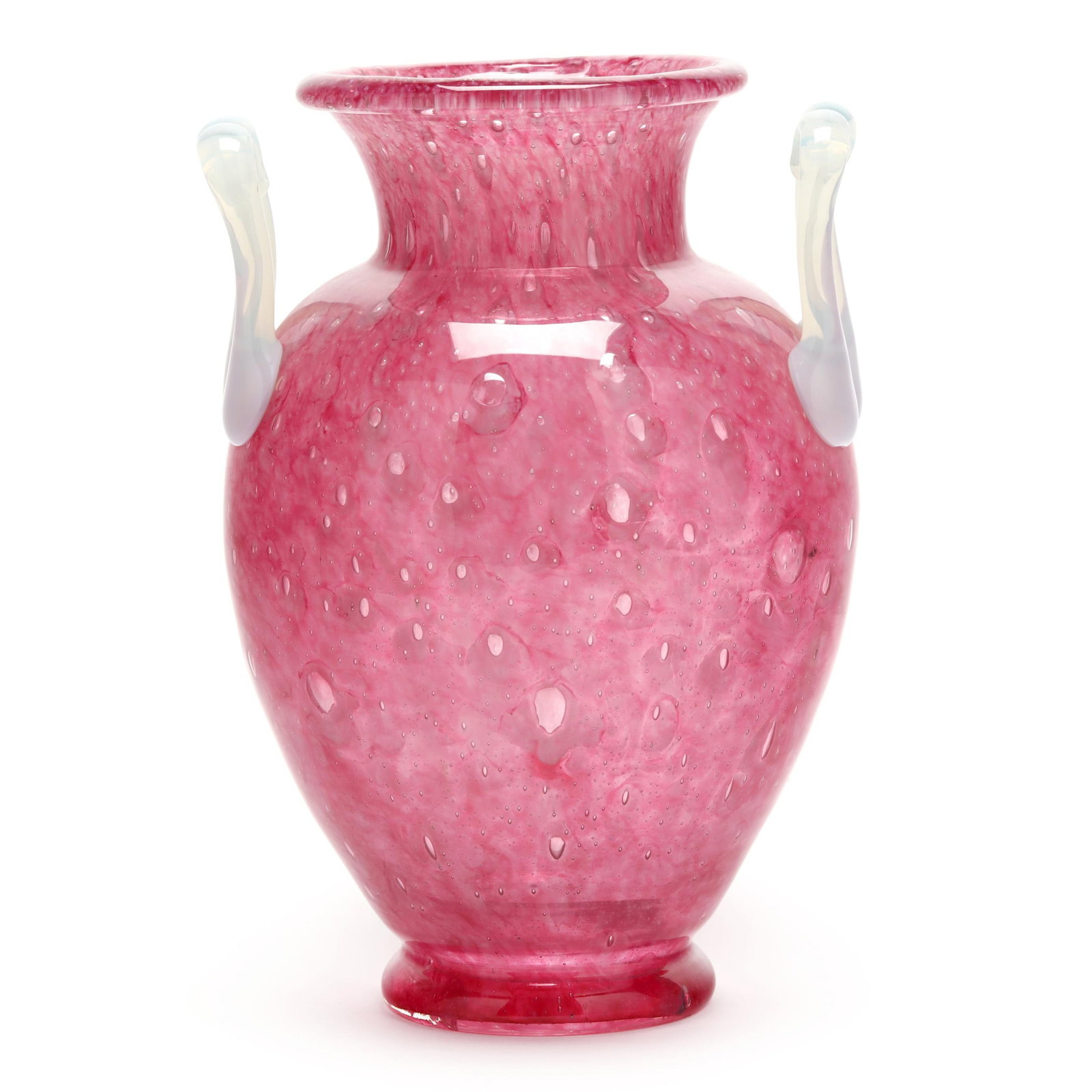 Steuben, Rose Cluthra Double Handled Vase (1 of 7)