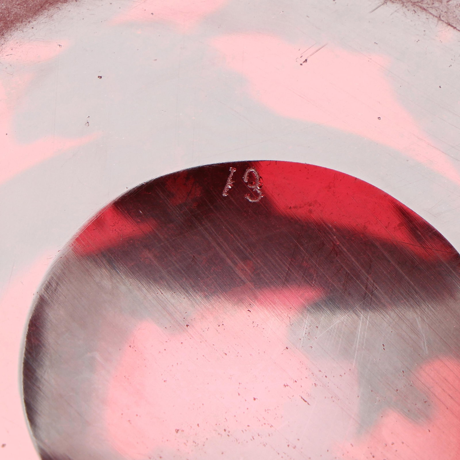 Large Silver Deposit Ruby Glass Vase - 6