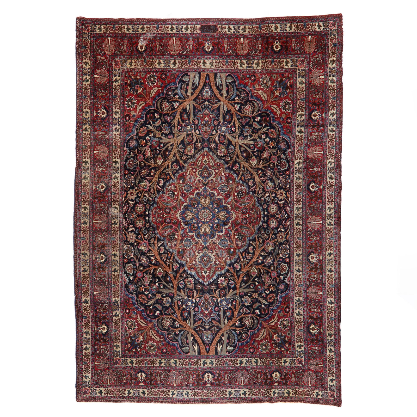 Semi-Antique Signed Room Size Persian Carpet (1 of 6)
