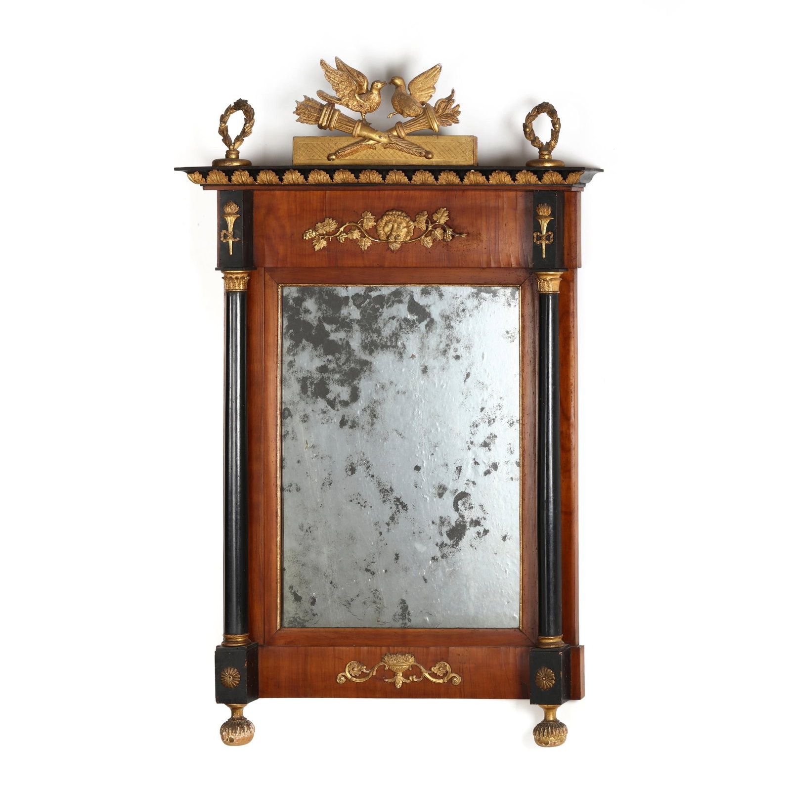 French Empire Parcel Gilt Wall Mirror (1 of 10)