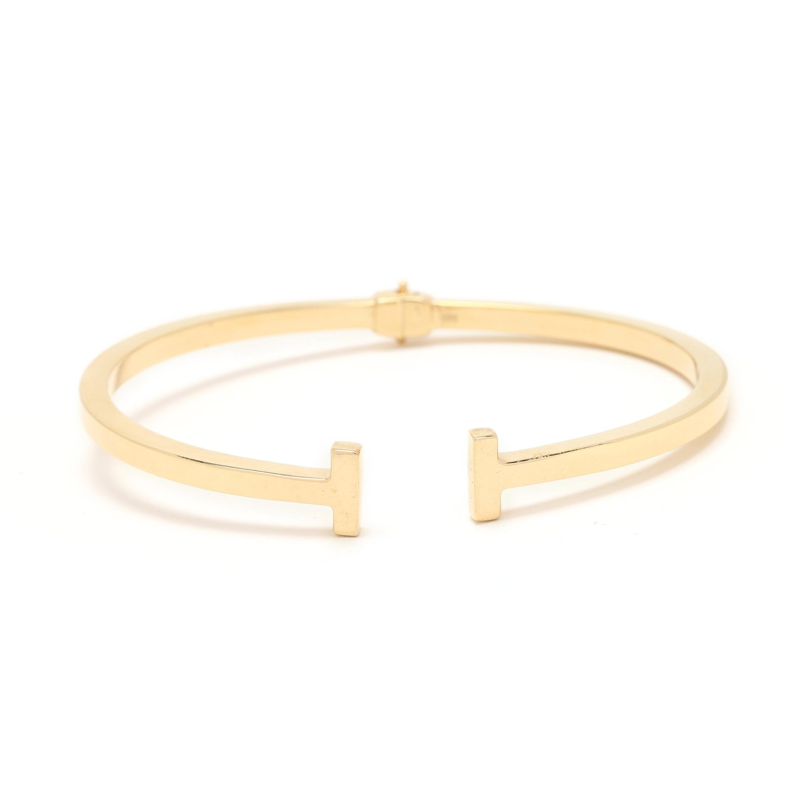 Gold Hinged Cuff Bracelet (1 of 5)