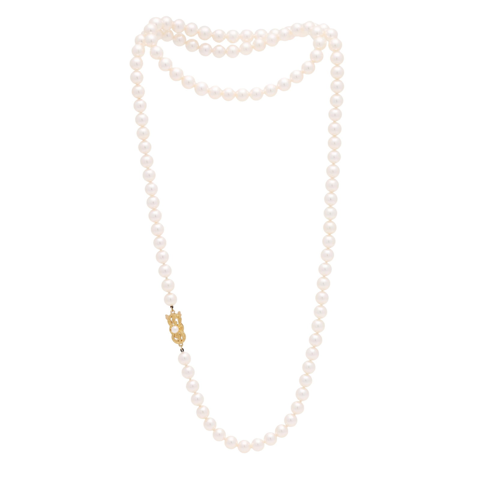 Single Strand Pearl Necklace, Mikimoto (1 of 3)
