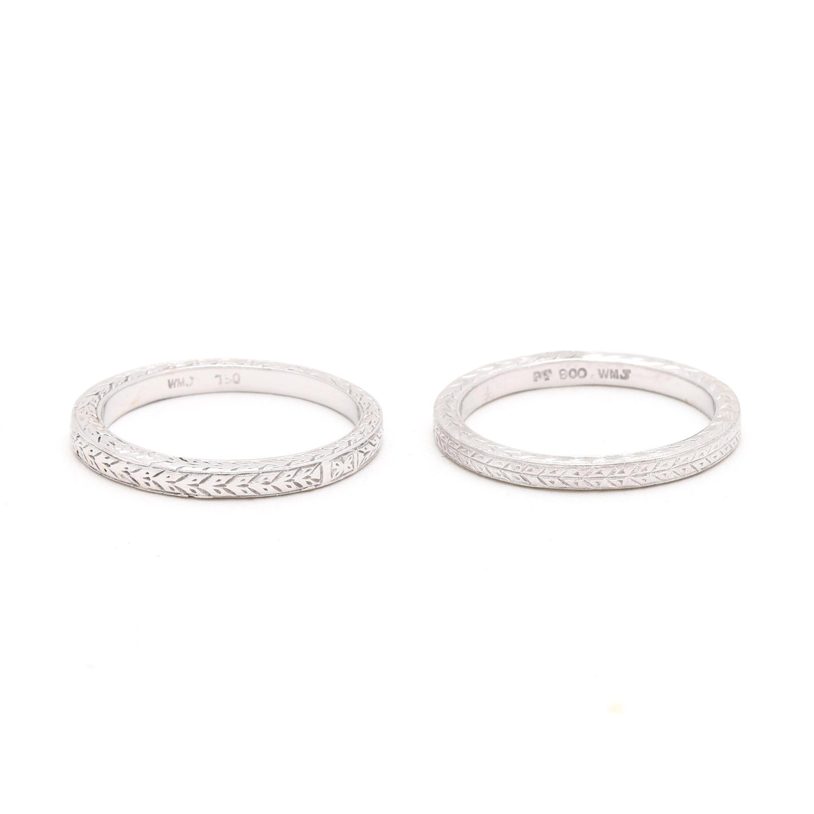 Two Foliate Engraved Bands (1 of 5)