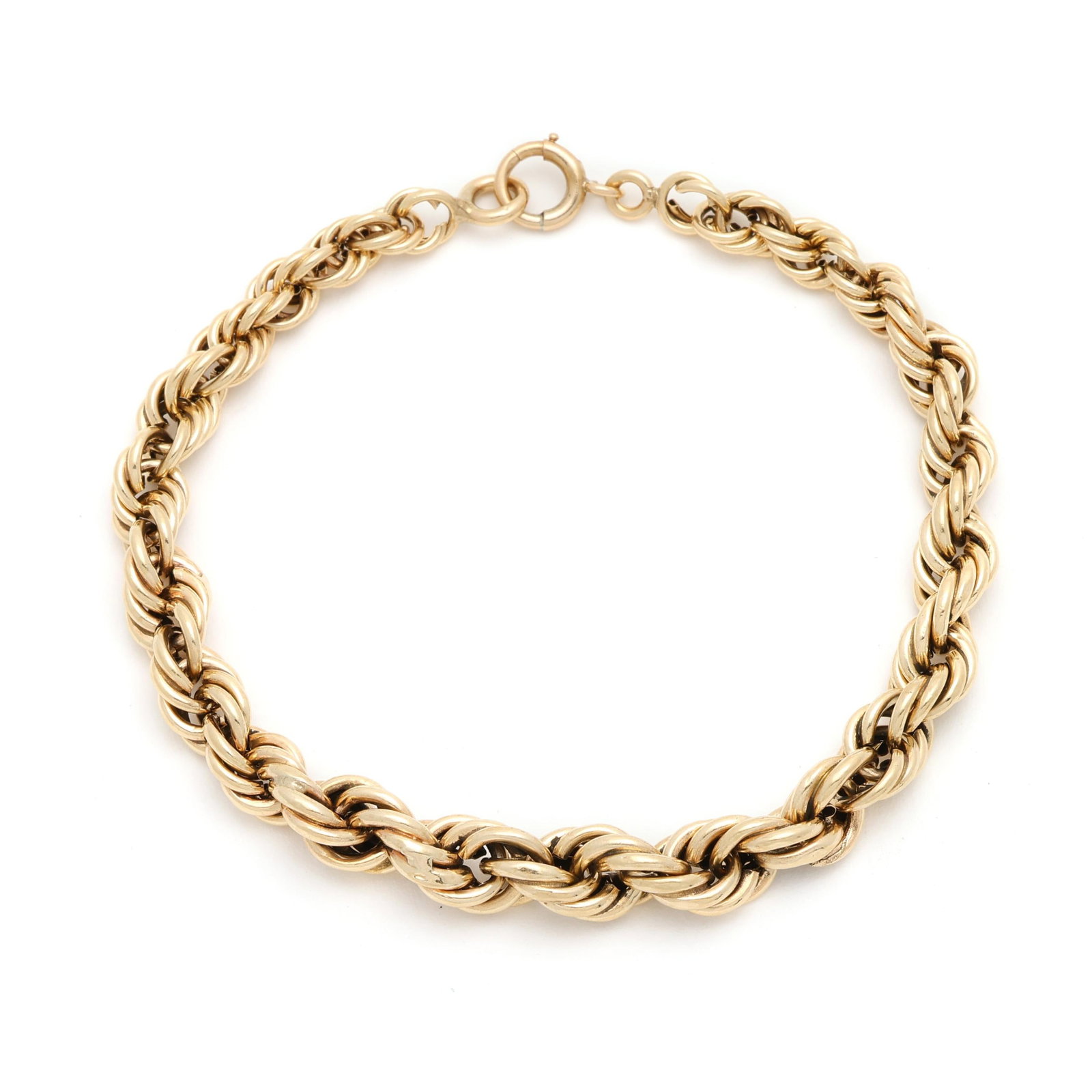 Vintage Gold Rope Link Bracelet (1 of 3)