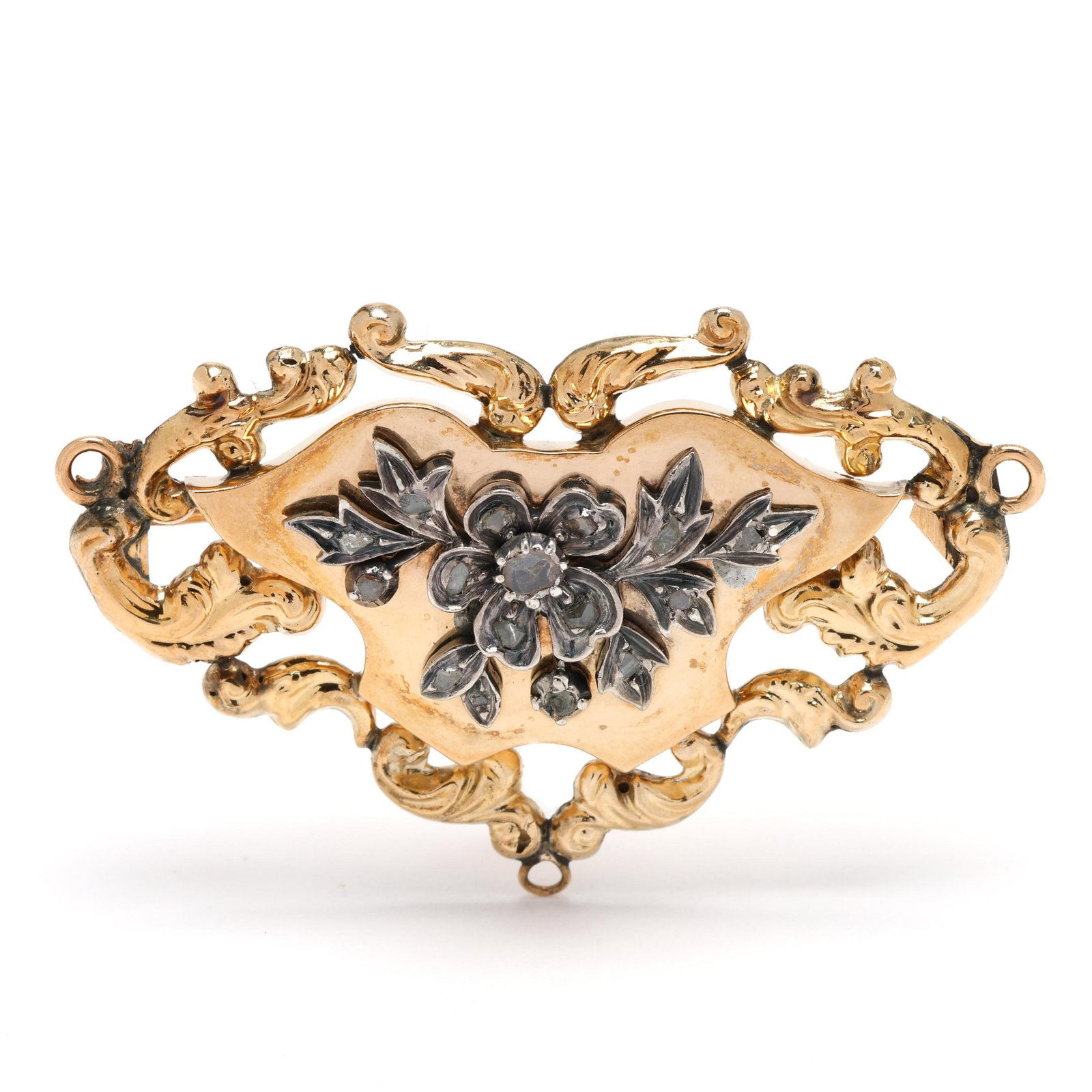 Antique Gold and Diamond Brooch (1 of 3)
