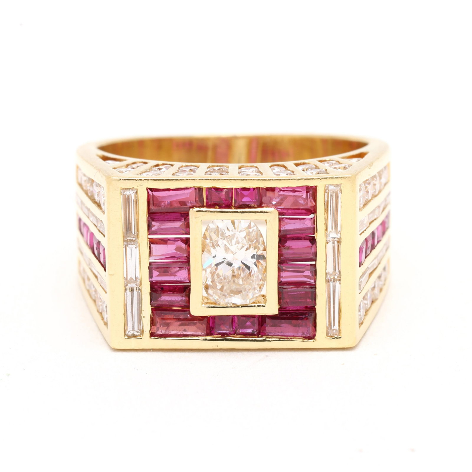 Gold, Ruby, and Diamond Ring (1 of 5)