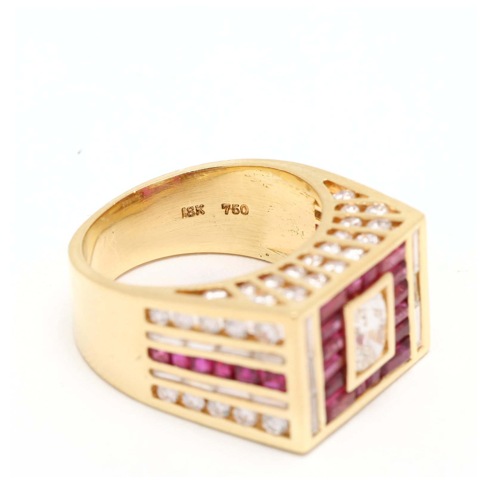 Gold, Ruby, and Diamond Ring - 5