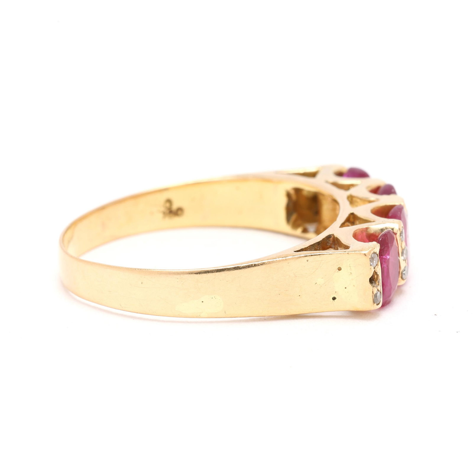 Gold, Ruby, and Diamond Ring - 2
