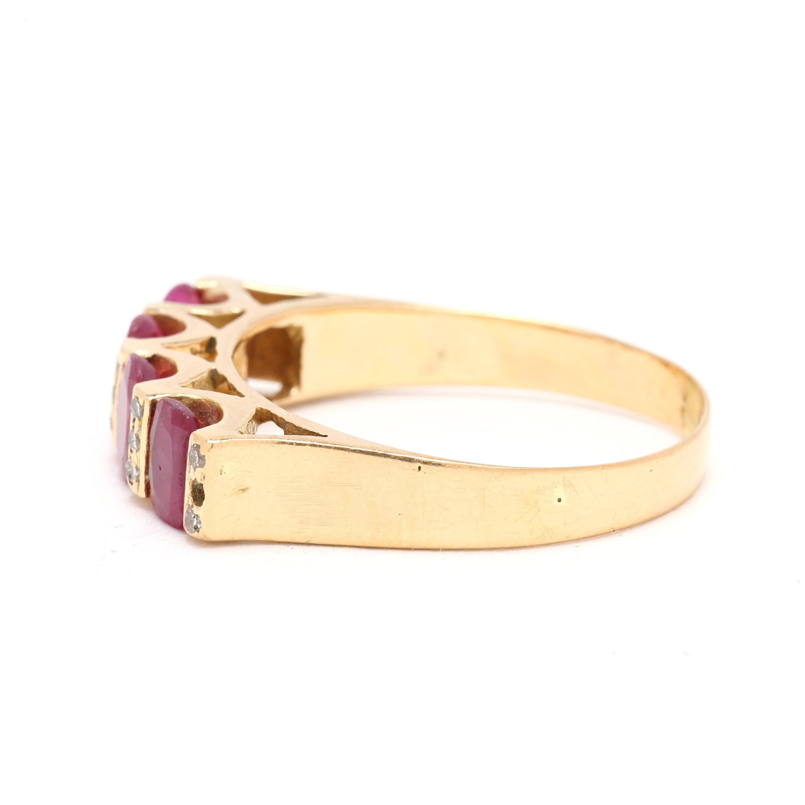 Gold, Ruby, and Diamond Ring - 4