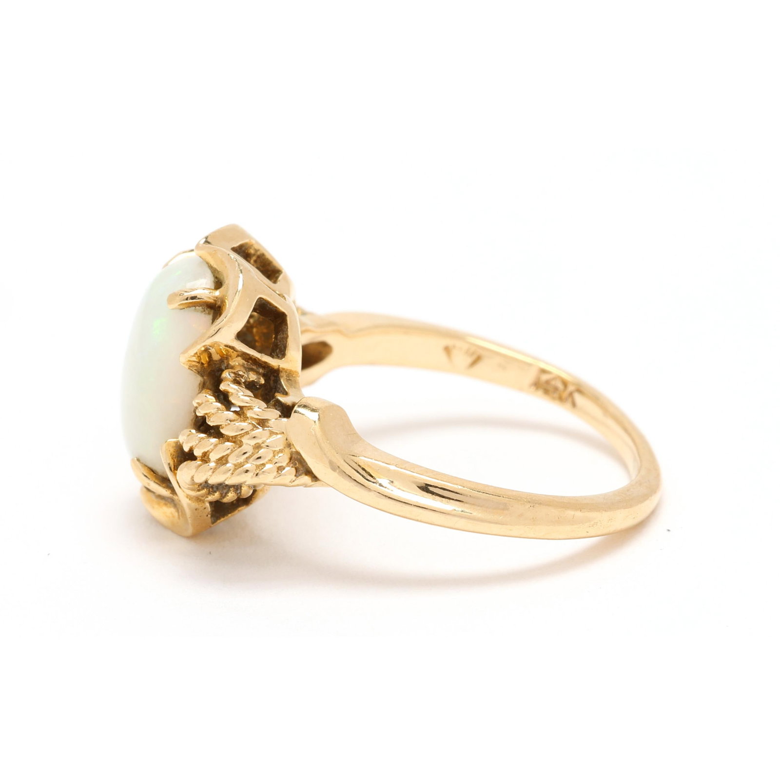 Gold and Opal Ring - 4
