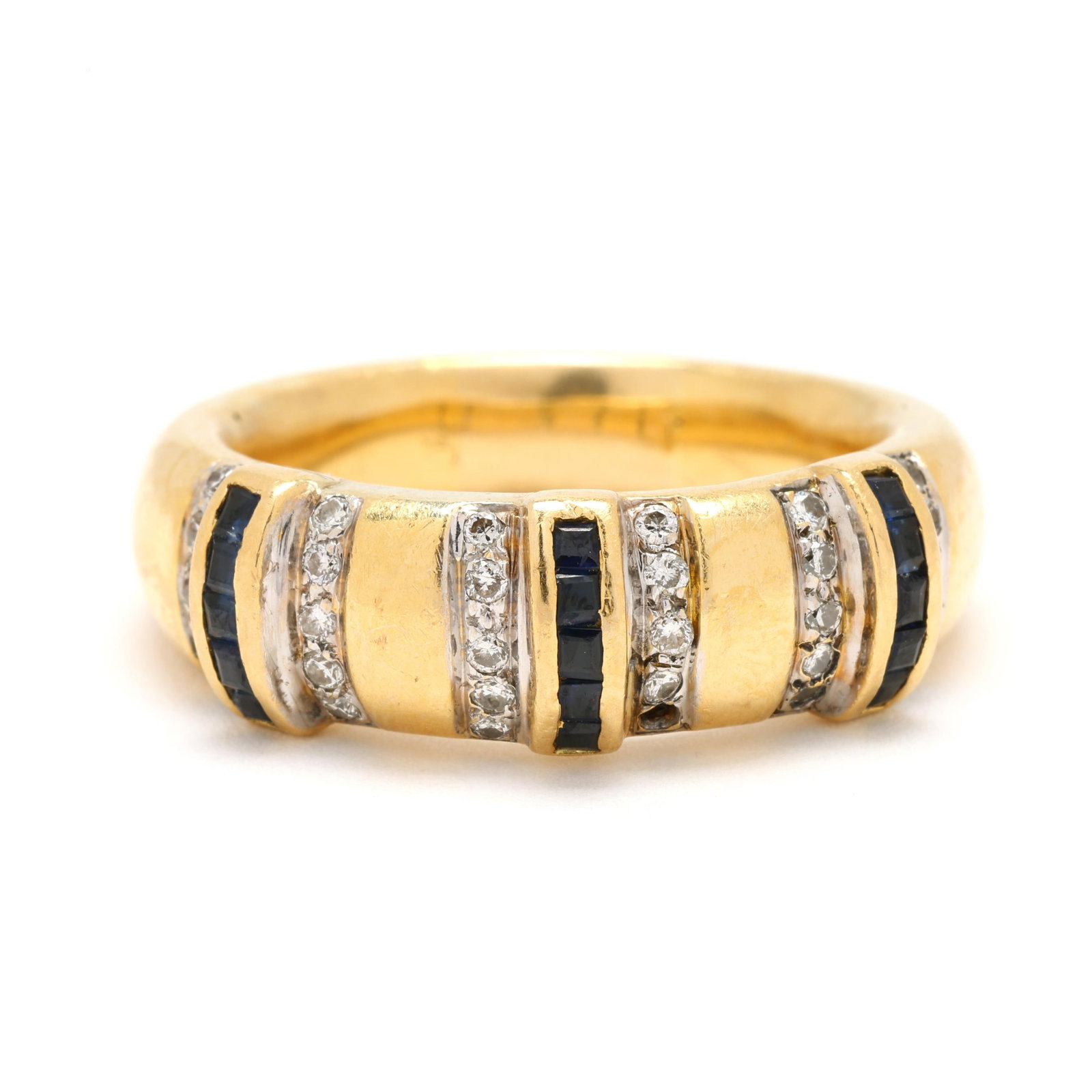 Gold, Diamond, and Sapphire Band (1 of 5)