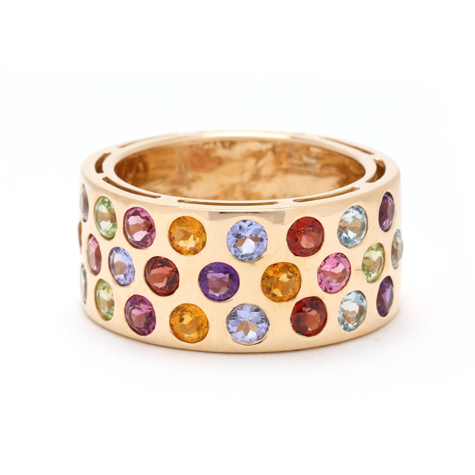 Gold and Multi-Color Gem-Set Band (1 of 6)