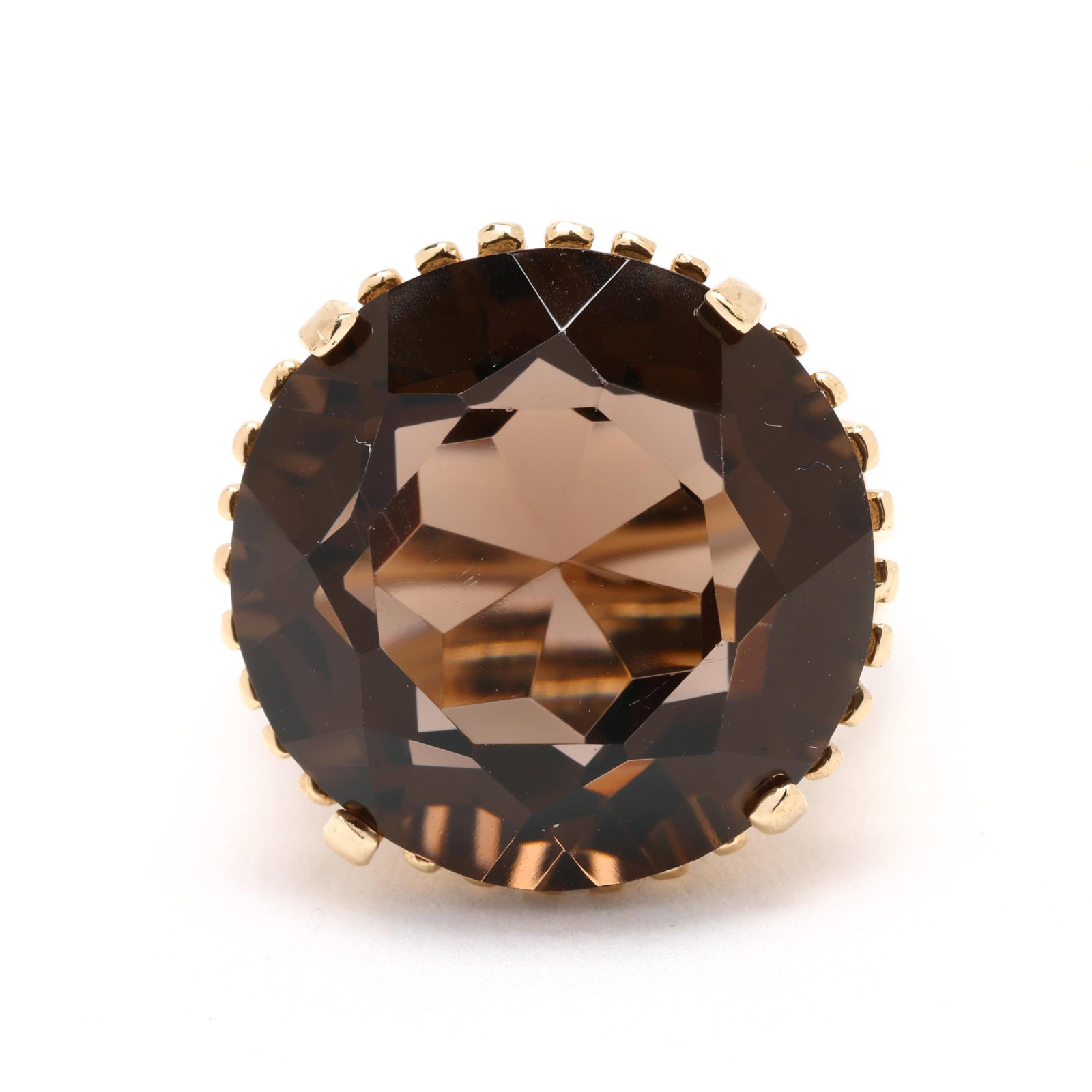 Gold and Smoky Quartz Ring (1 of 4)