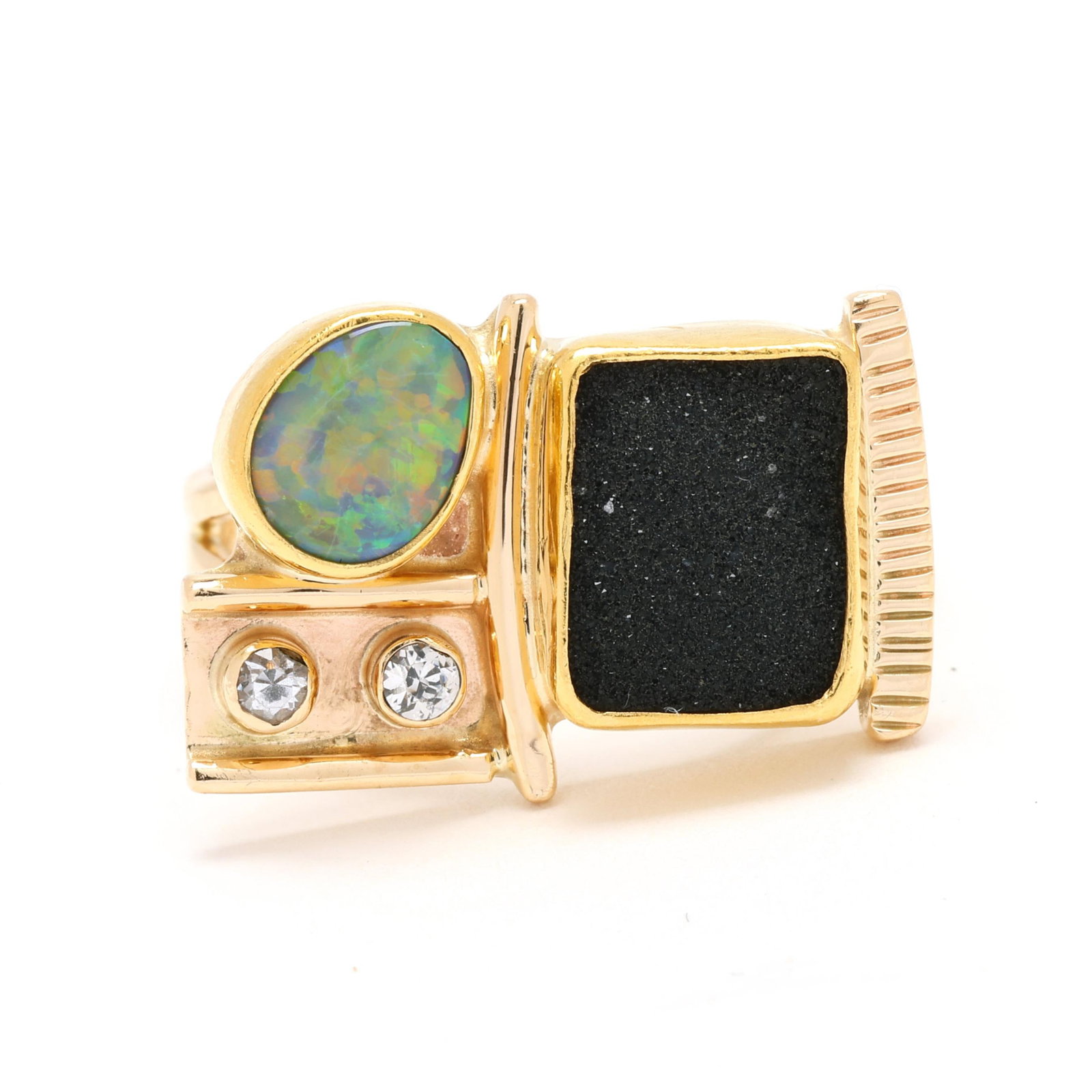 Gold and Gem-Set Ring, Signed (1 of 5)