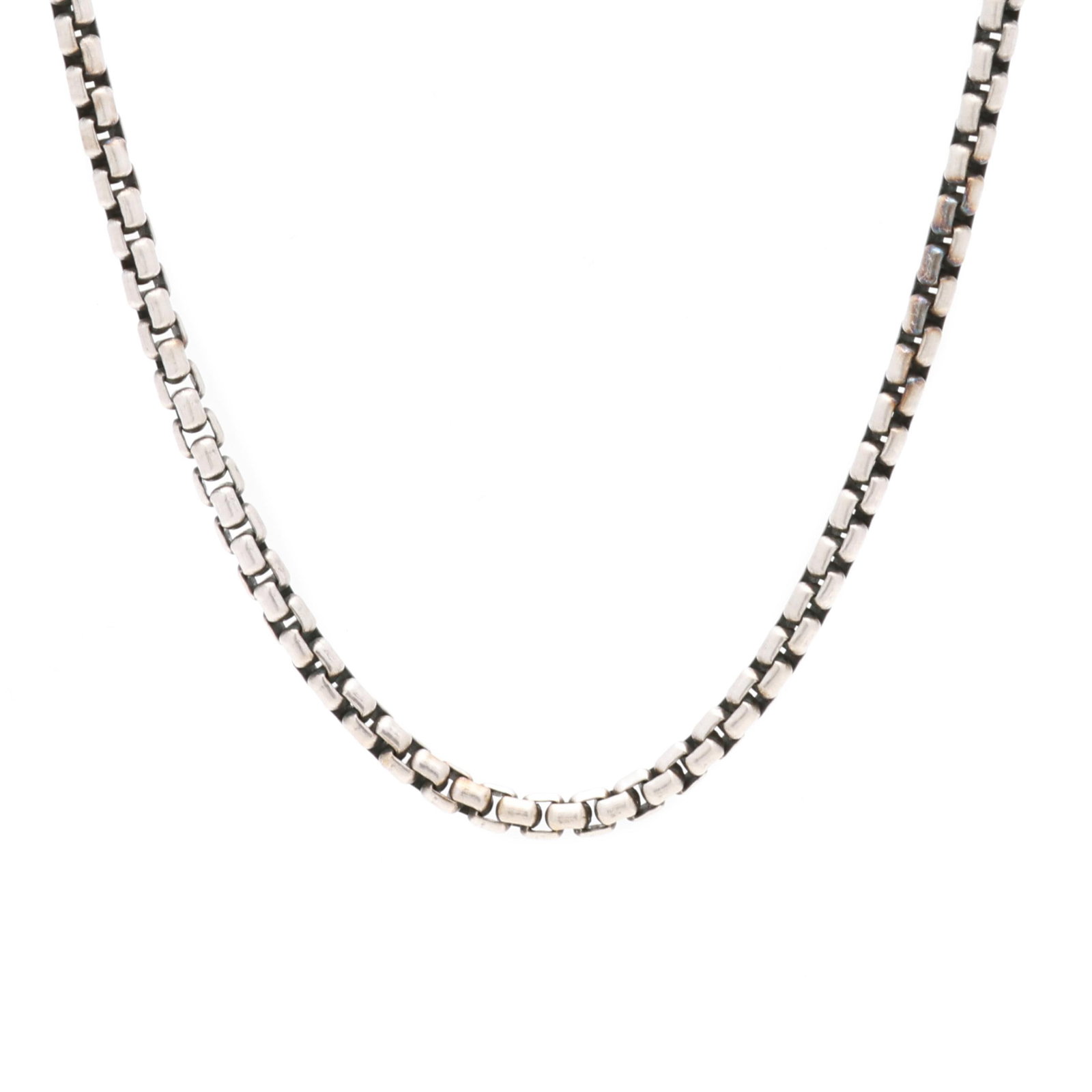 Silver Box Chain Necklace, David Yurman (1 of 3)