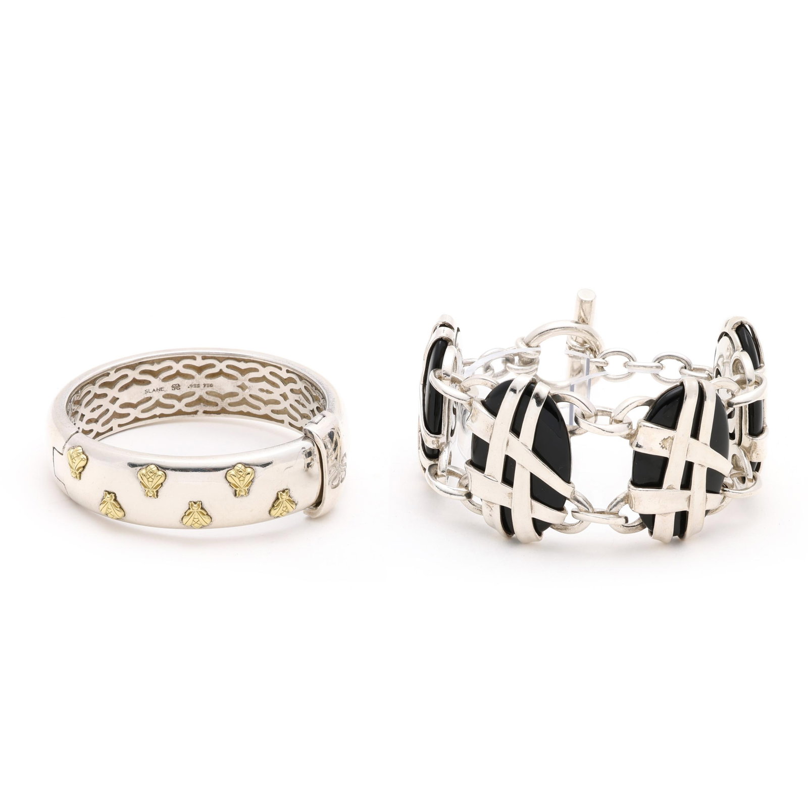 Two Silver Bracelets, Slane & Slane (1 of 11)