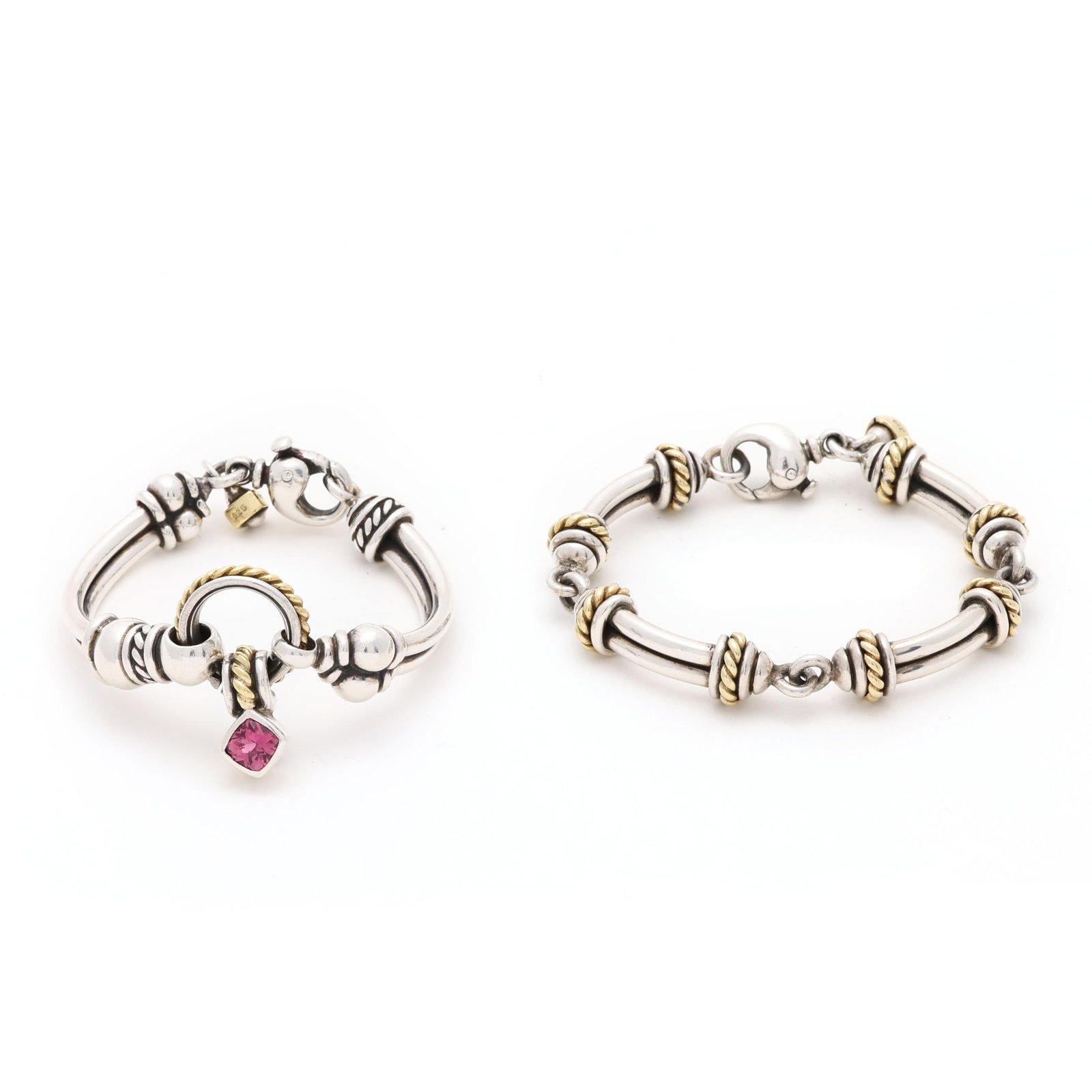 Two Silver and Gold Bracelets, David Wysor (1 of 8)