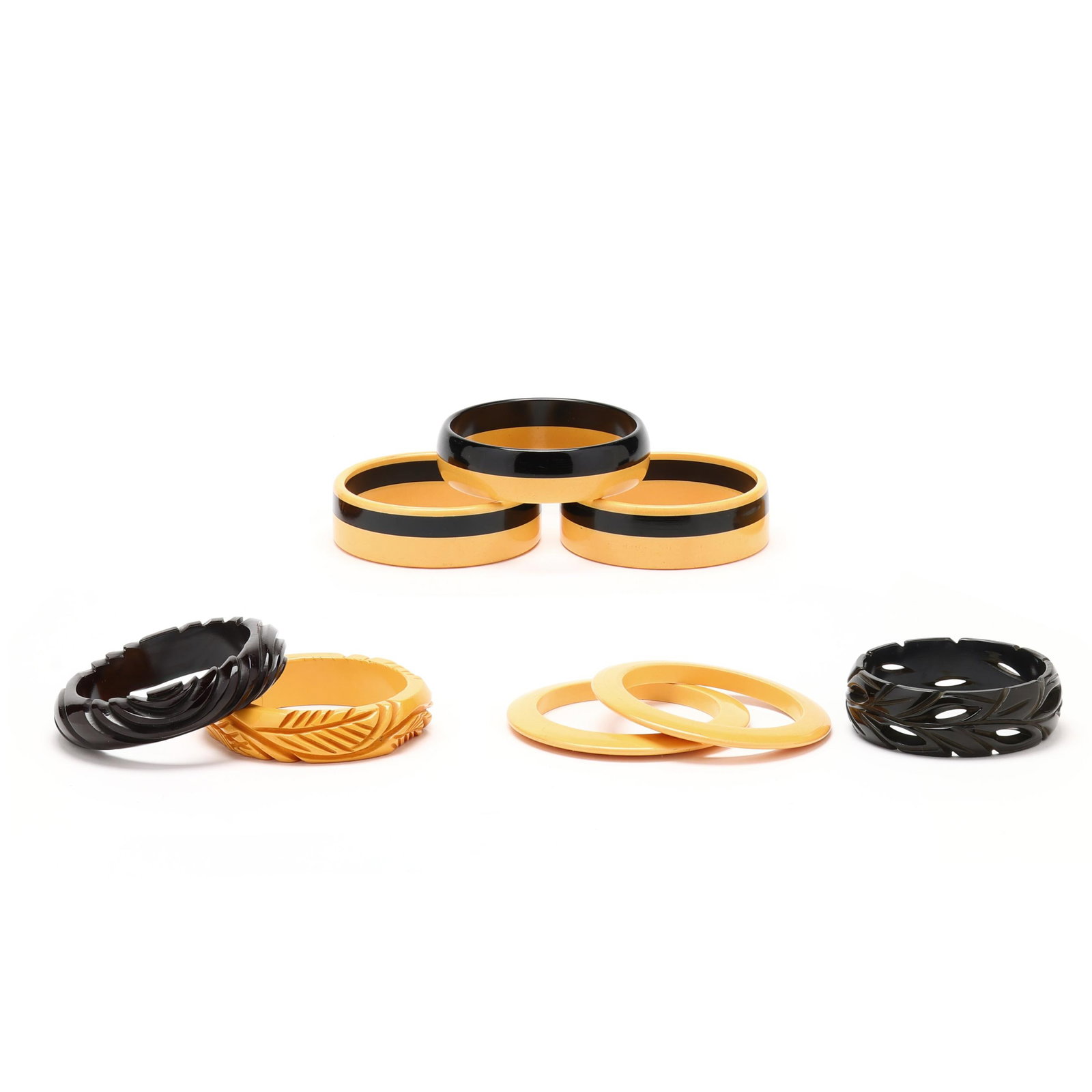 Group of Eight Bakelite Bangle Bracelets (1 of 4)