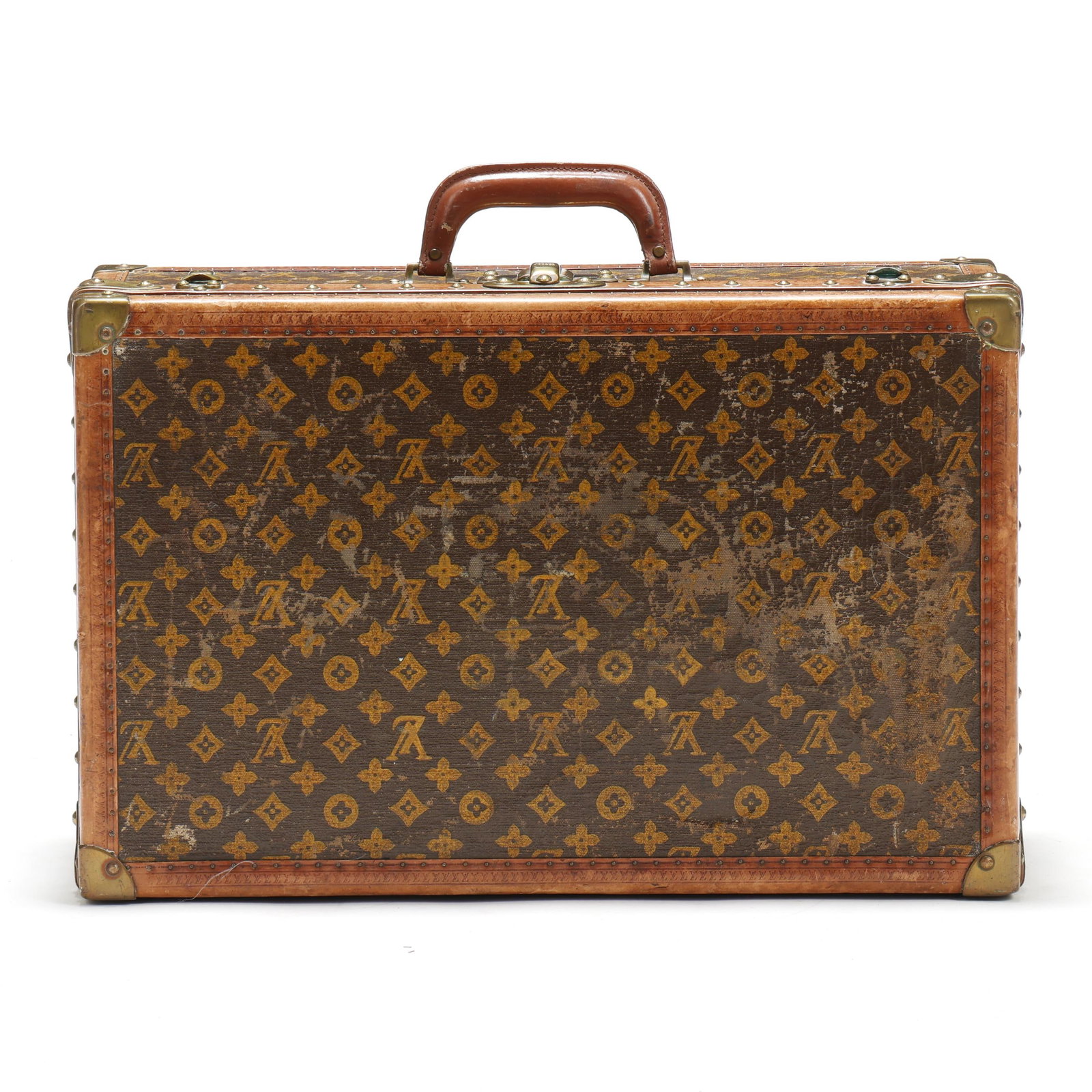 Antique Canvas Alzer 55 Suitcase, Louis Vuitton (1 of 16)