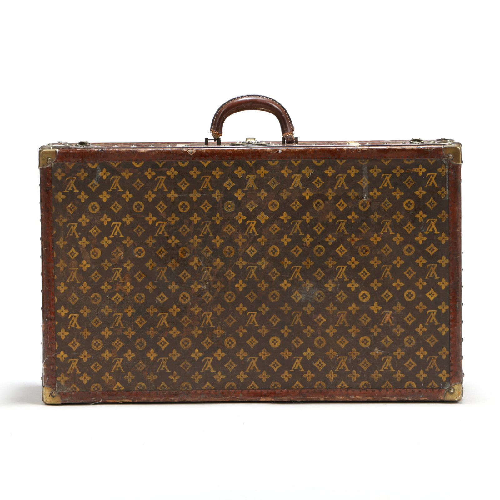 Antique Canvas Alzer 75 Suitcase, Louis Vuitton (1 of 17)