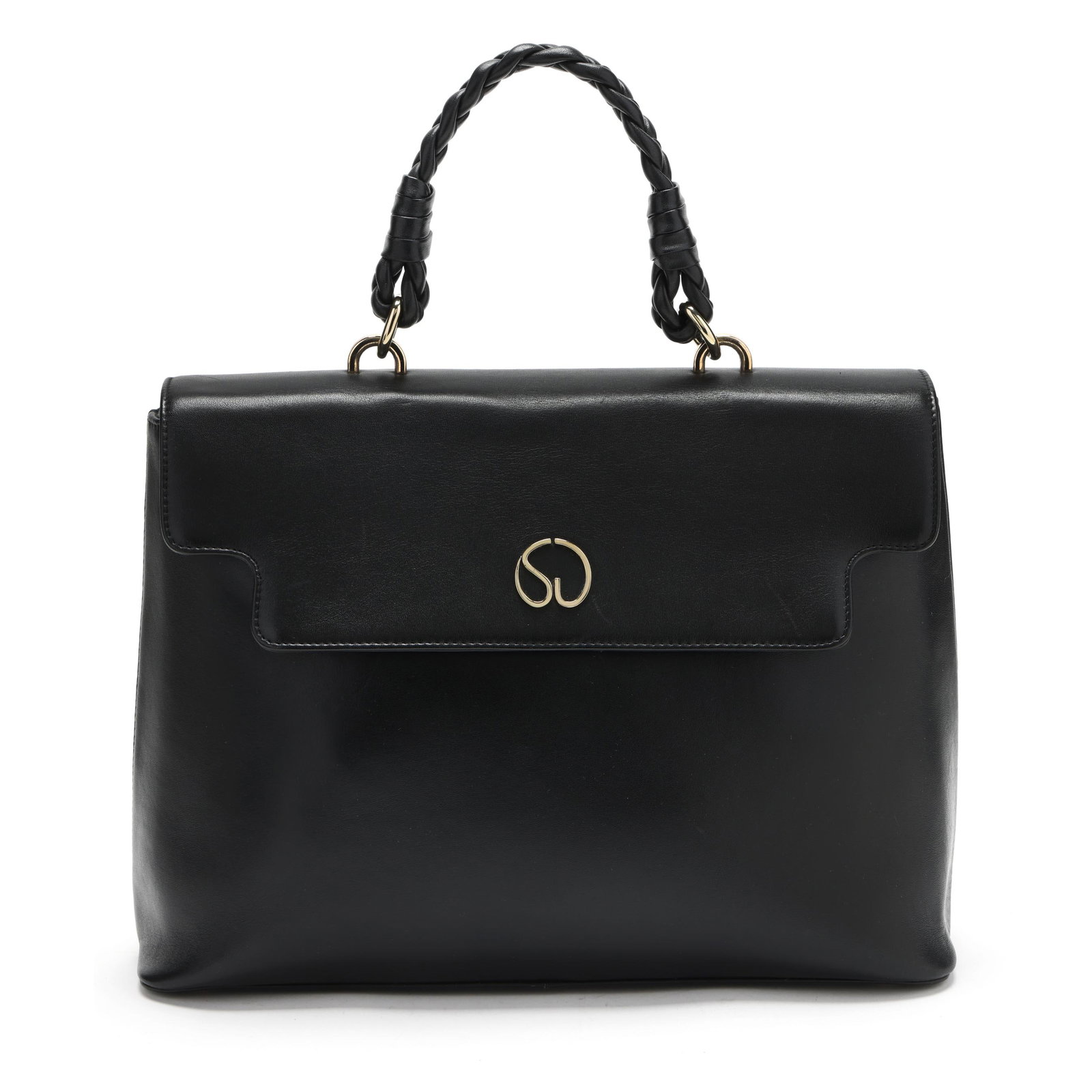 Black Leather Briefcase, St. John (1 of 10)