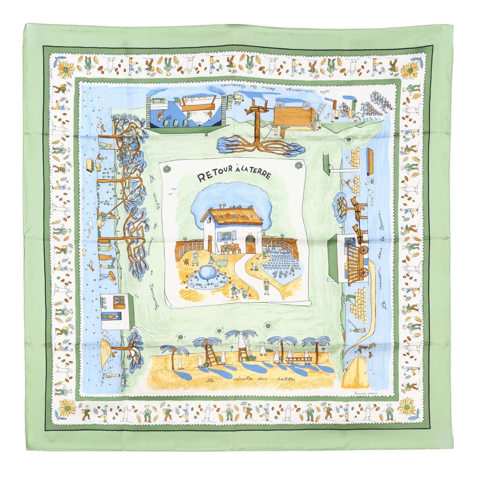 Silk Retour à la Terre Scarf, Hermès (1 of 9)