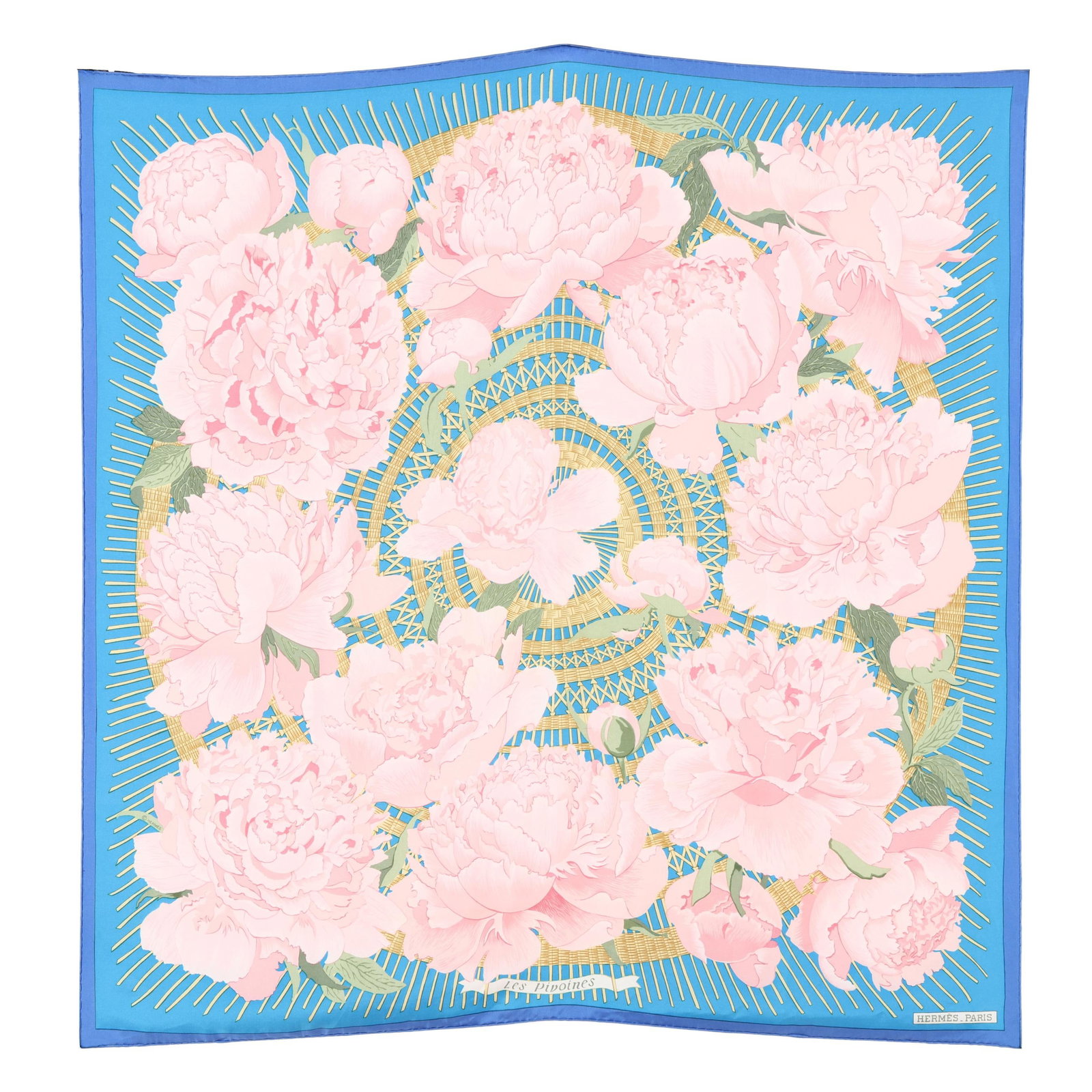 Silk Les Pivoines Scarf, Hermès (1 of 7)